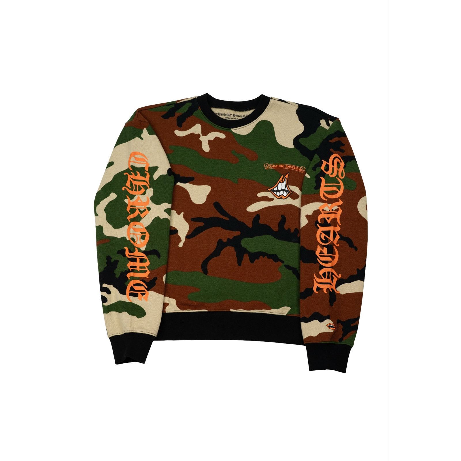 Chrome Hearts Matty Boy Caution Crewneck 'Camo' Size US S / EU 44-46 / 1 - 1 Thumbnail