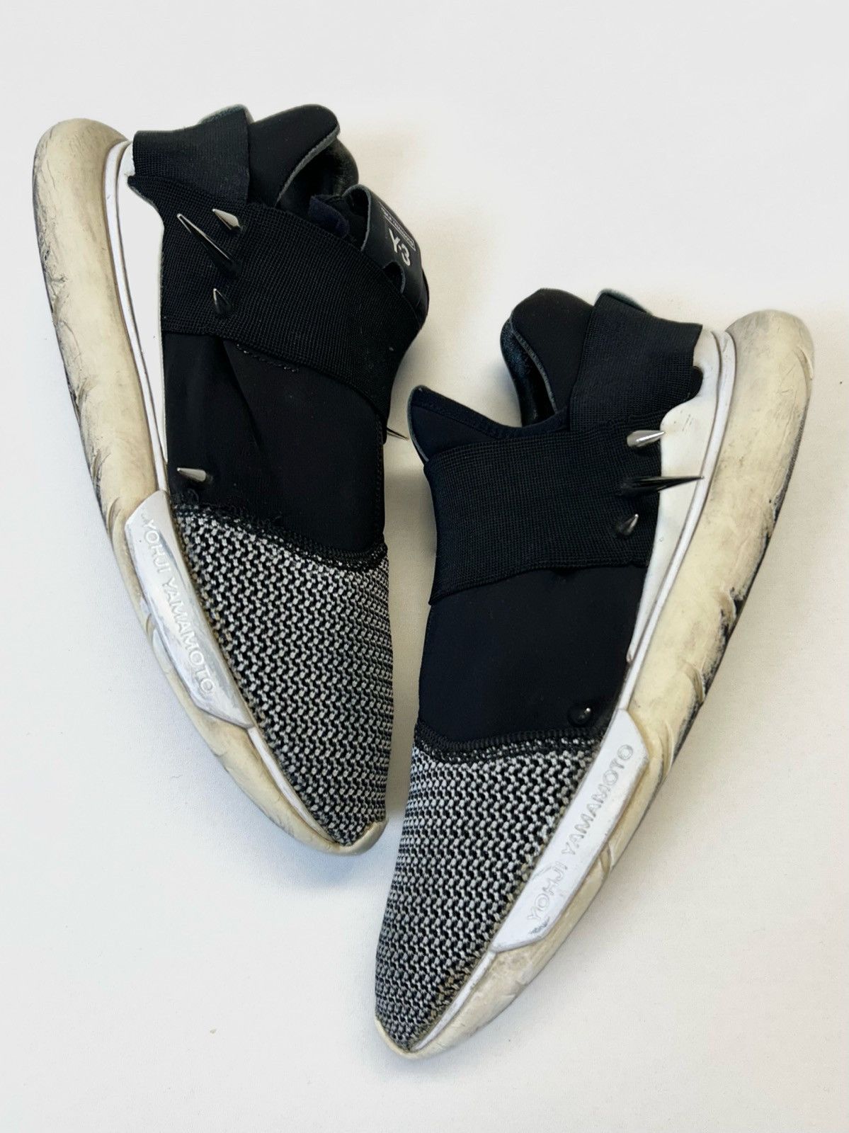 Y-3 SS2015 Qasa Low Custom Spiked Sneakers Size US 8.5 / EU 41-42 - 1 Thumbnail