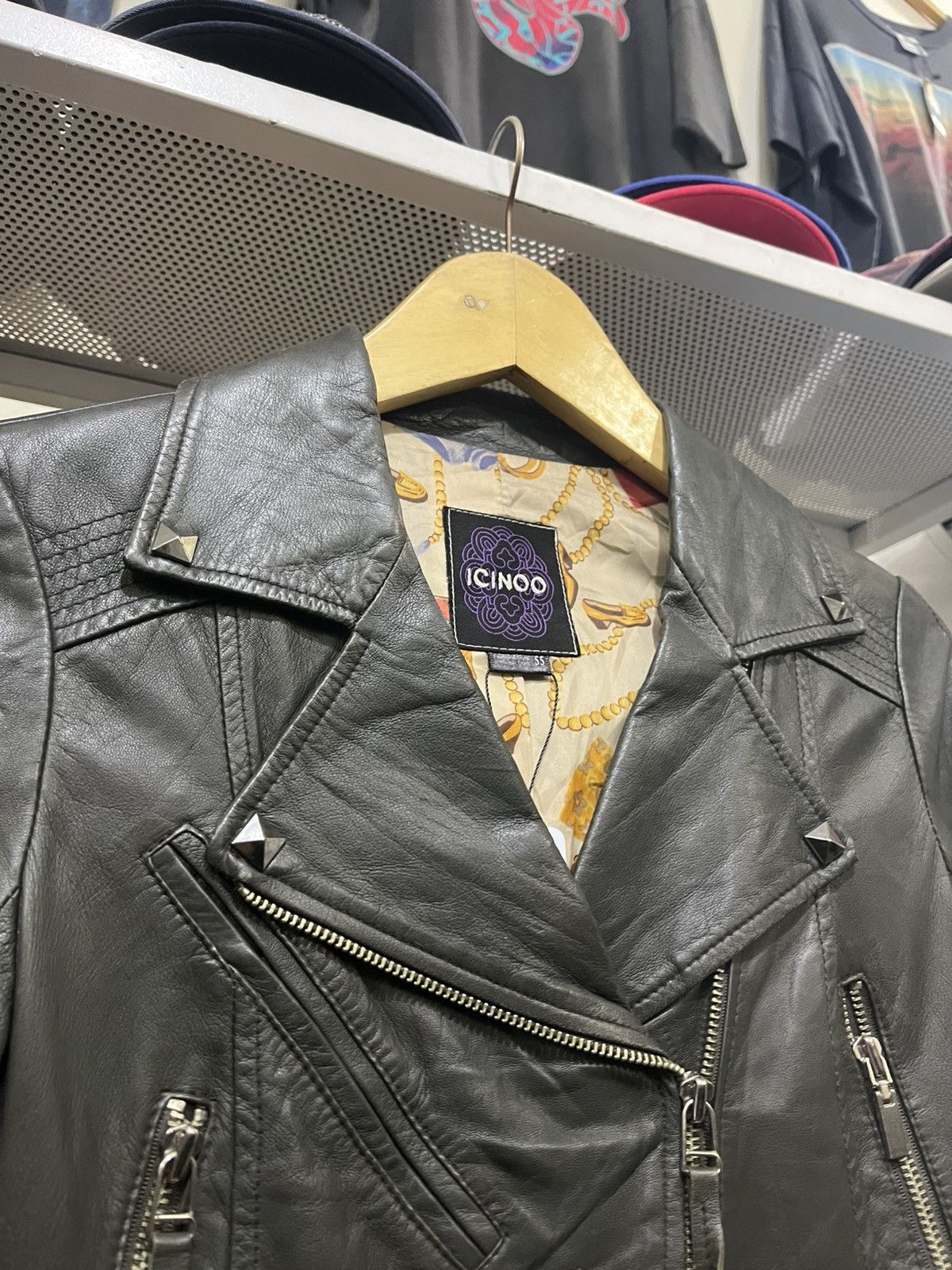 Genuine Leather ICINOO TRUCKER LEATHER JACKET Size M / US 6-8 / IT 42-44 - 2 Thumbnail