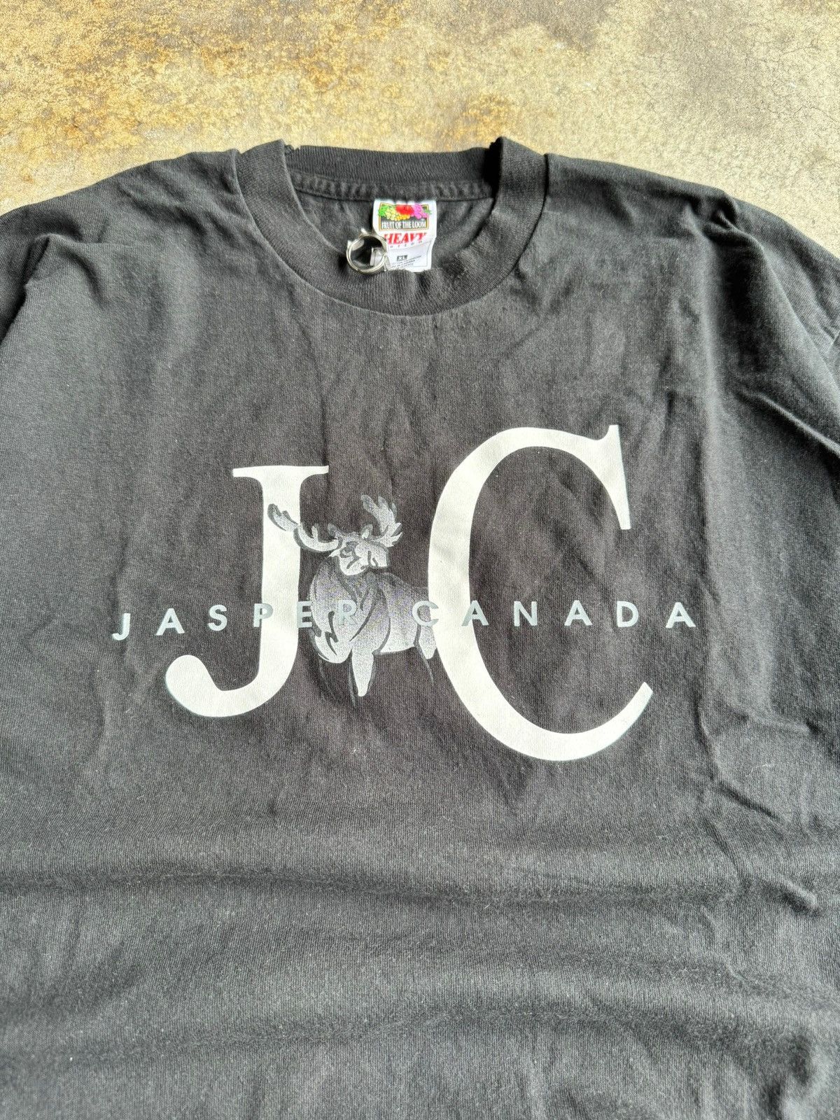 Fruit Of The Loom × Vintage Crazy Y2K Vintage Heavy JC Fruit Of The Loom Graphic Tee Size US XL / EU 56 / 4 - 2 Thumbnail