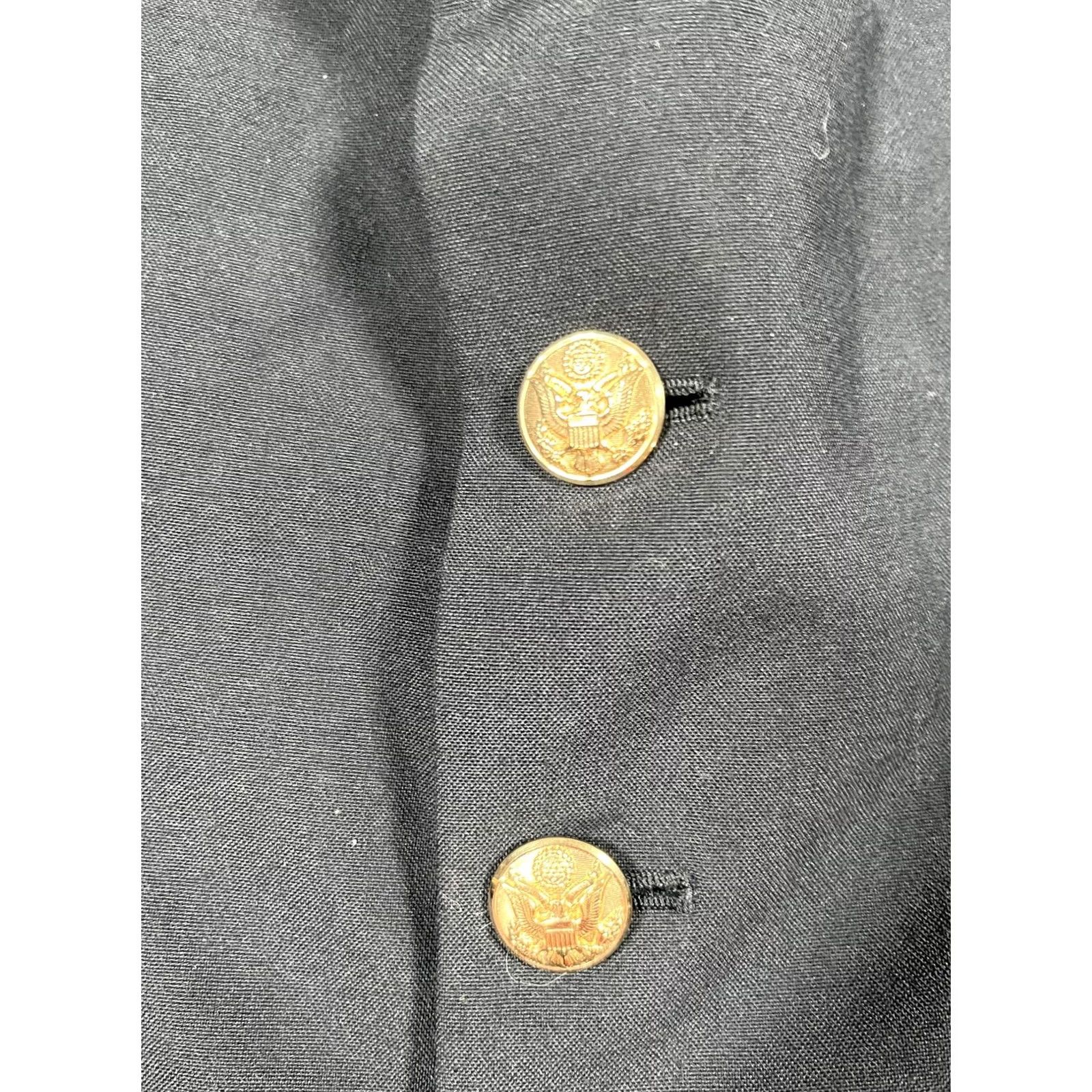 Vintage VINTAGE Bremen-Bowdon Jacket Mens Navy Blue Dress Uniform Military Blazer USA Read Size 44R - 4 Thumbnail