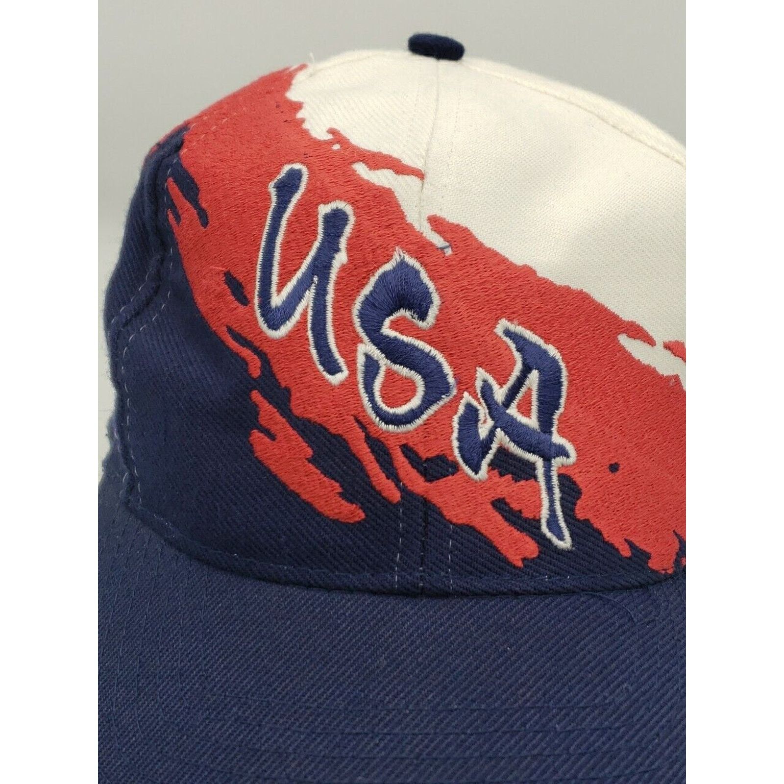 Logo Athletic 1996 Atlanta Olympics 90s USA Splash Logo7 Snapback Ball Cap Size ONE SIZE - 5 Thumbnail
