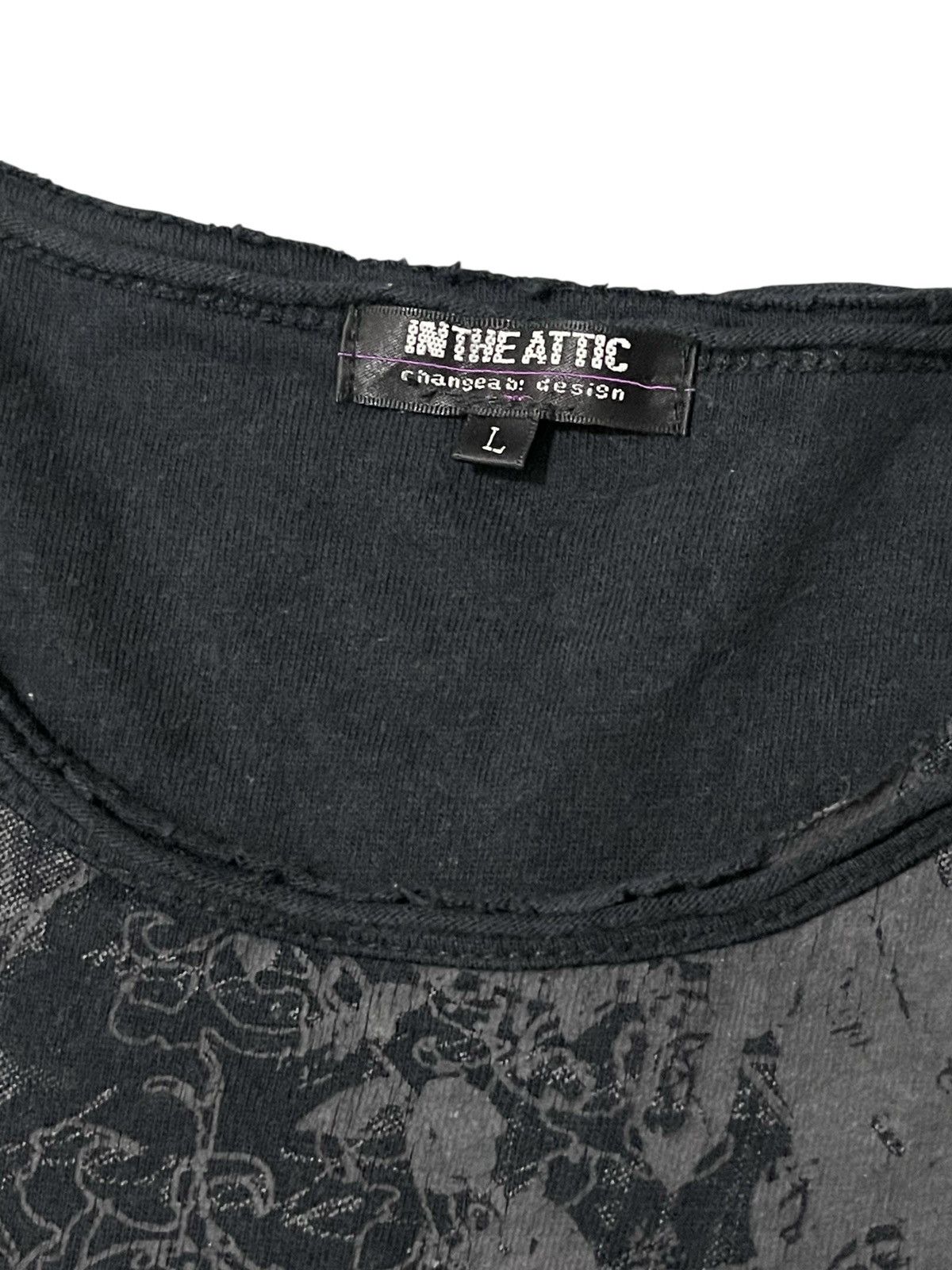 In The Attic IN THE ATTIC Changeabi Design Faded Style Punk Poem Tshirt Size US L / EU 52-54 / 3 - 6 Thumbnail