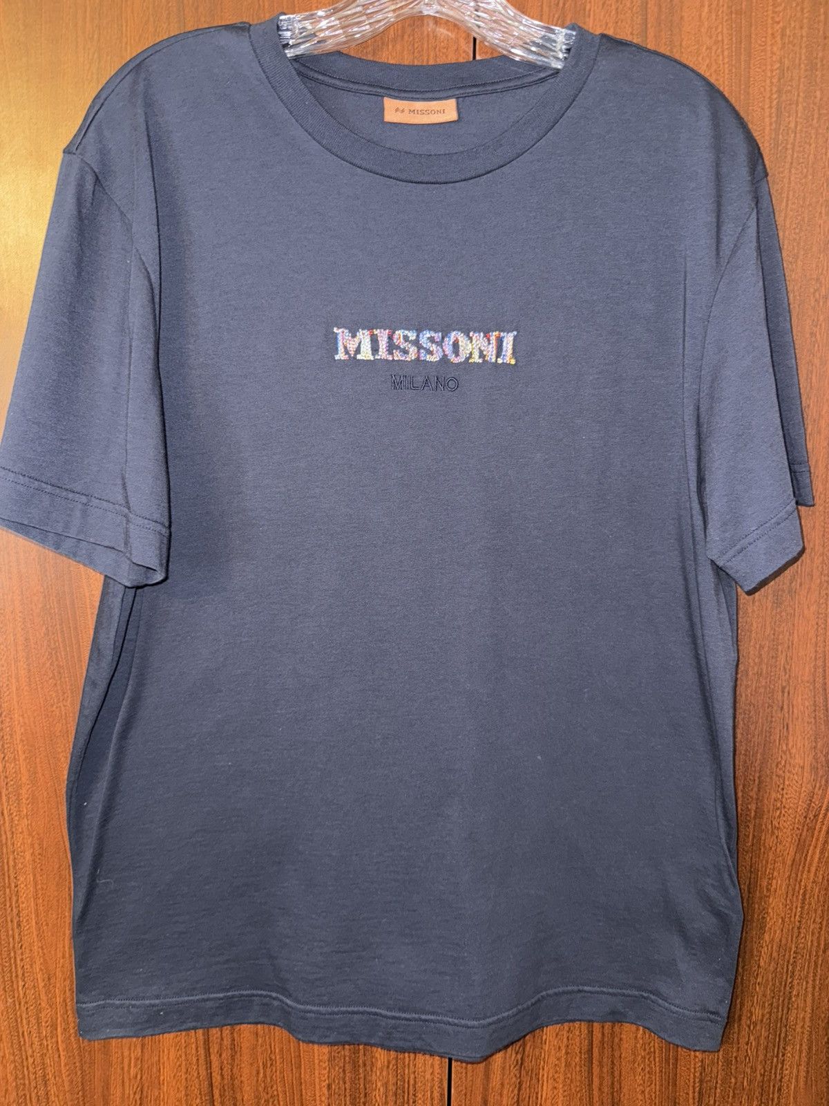 Missoni Missoni Embroidered Logo T-Shirt Size US L / EU 52-54 / 3 - 6 Thumbnail