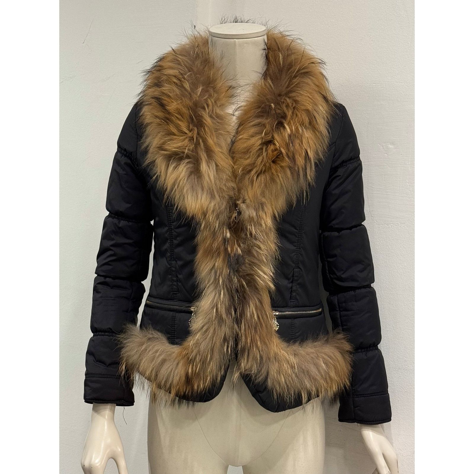 Roberto Cavalli 2000s Roberto Cavalli racoon fur puffer jacket Size S / US 4 / IT 40 - 2 Thumbnail