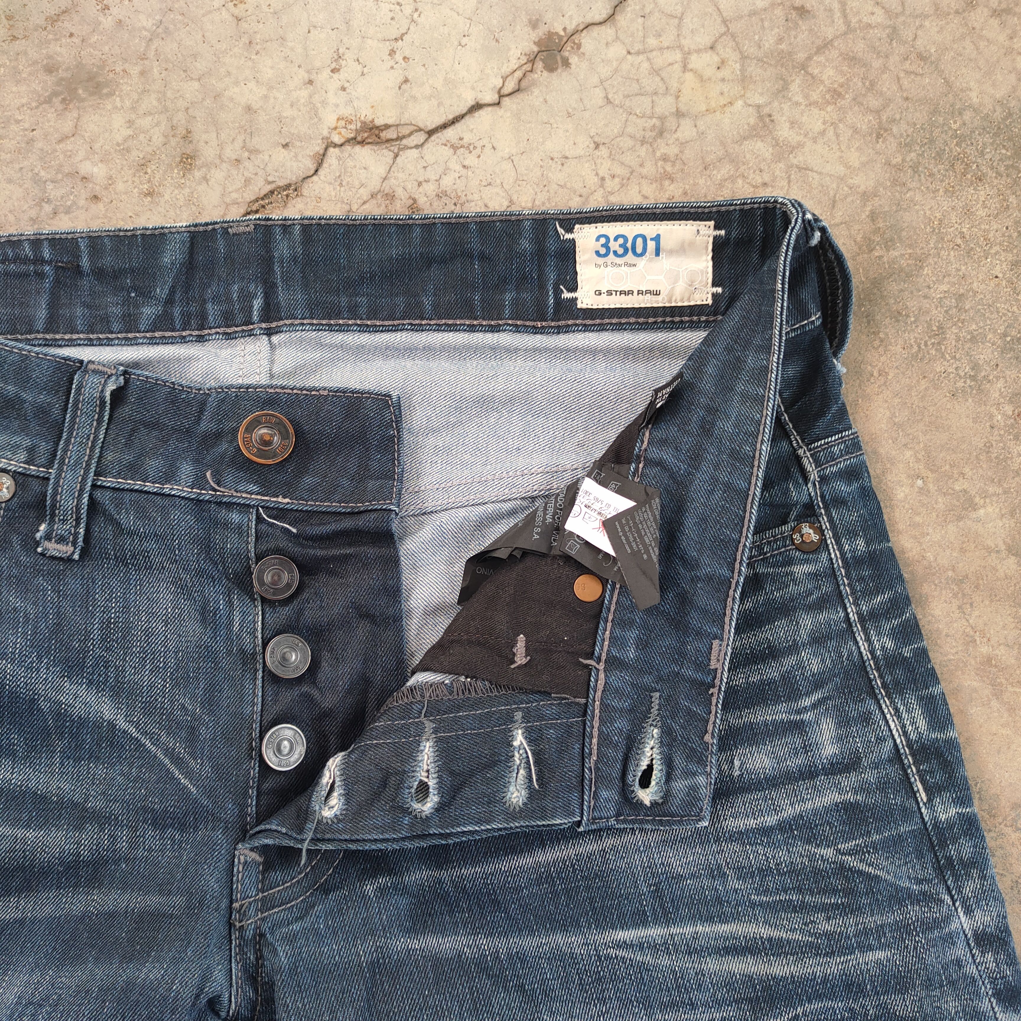 G-Star W31 VINTAGE G STAR FADED DISTRESSED SKINNY JEANS PANTS Size US 31 - 5 Thumbnail