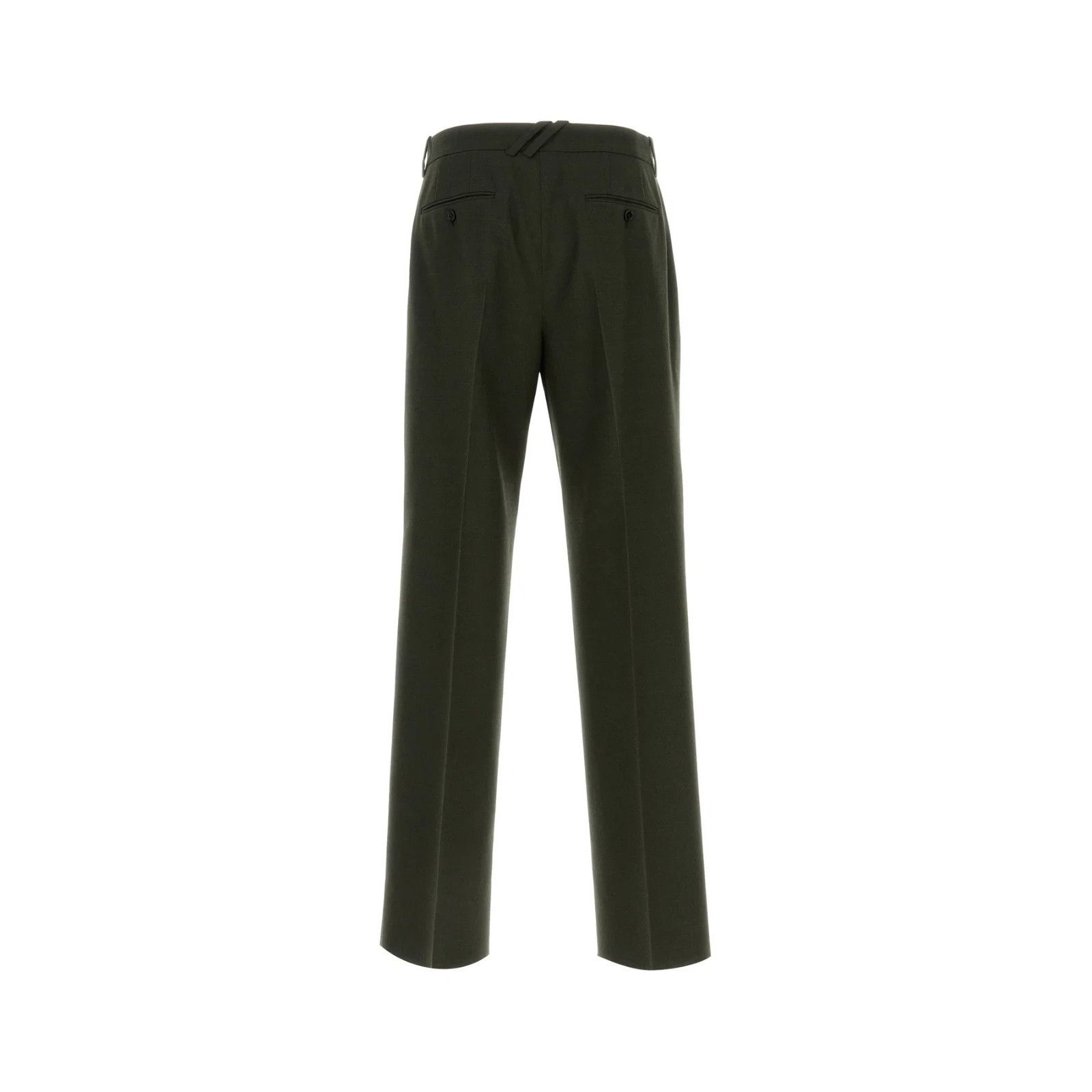 Burberry BURBERRY Bottle Green Wool Pants New & Authentic (Men's size Size US 36 / EU 52 - 2 Thumbnail