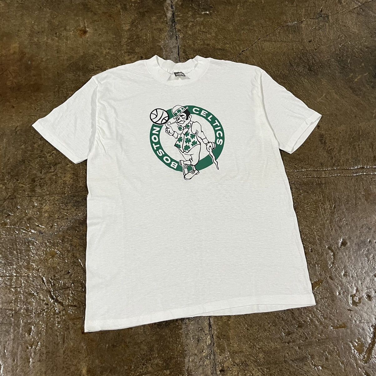 NBA × Vintage Vintage 80s 90s Boston Celtics NBA Logo Graphic Tee Shirt Size US L / EU 52-54 / 3 - 2 Thumbnail