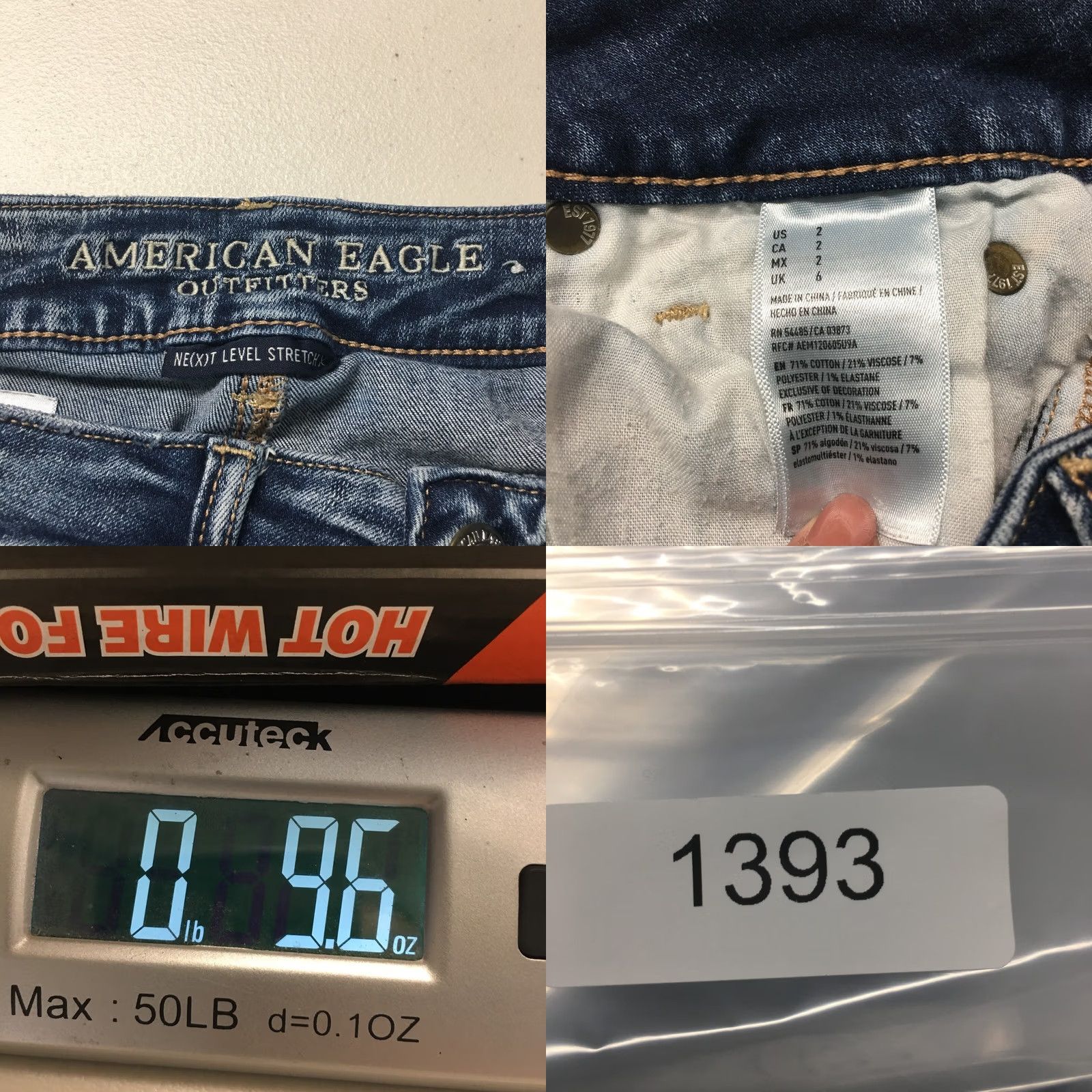 American Eagle Outfitters American Eagle Outfitters Next Level Stretch Distressed Cut Off Short Womens 2 Blue Denim Color Blue 5-Pocket Design Regular Juniors? Size 26" / US 2 / IT 38 - 8 Thumbnail