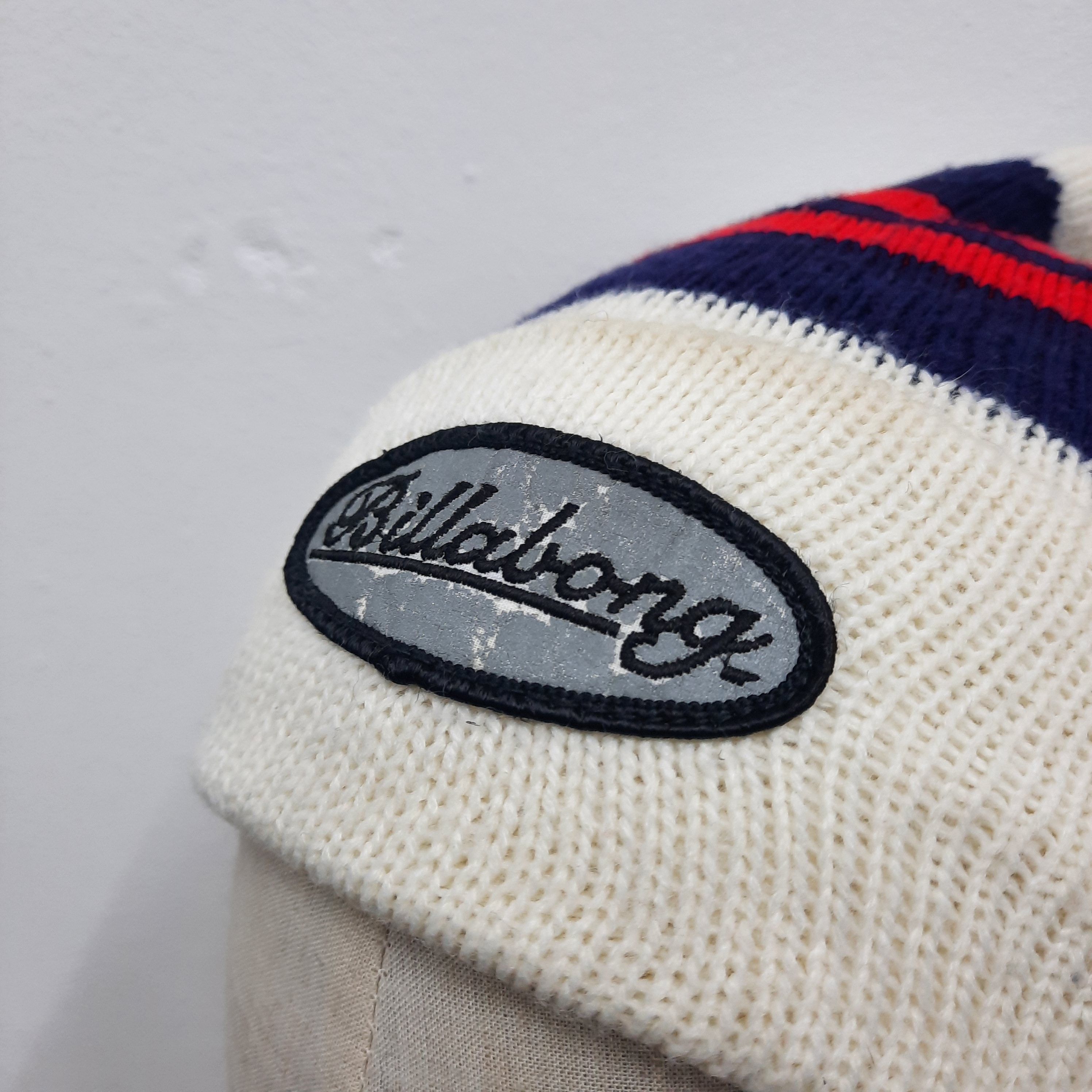 Billabong 🧊 Vintage billabong patch stripes beanie hat Size ONE SIZE - 3 Thumbnail