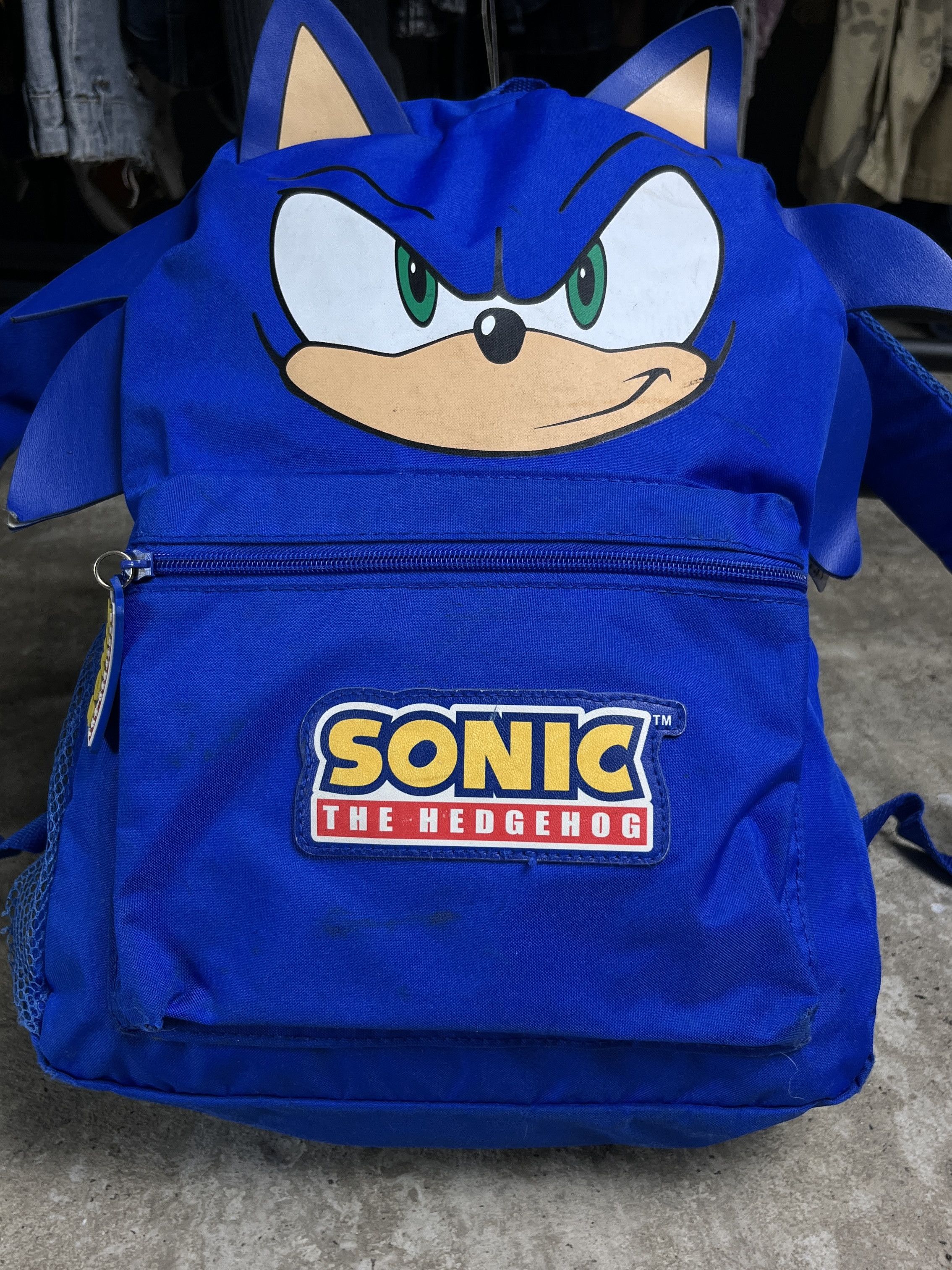 Vintage 2000s SONIC THE HEDGEHOG FACE BACKPACK - № 6204 Size ONE SIZE - 3 Thumbnail