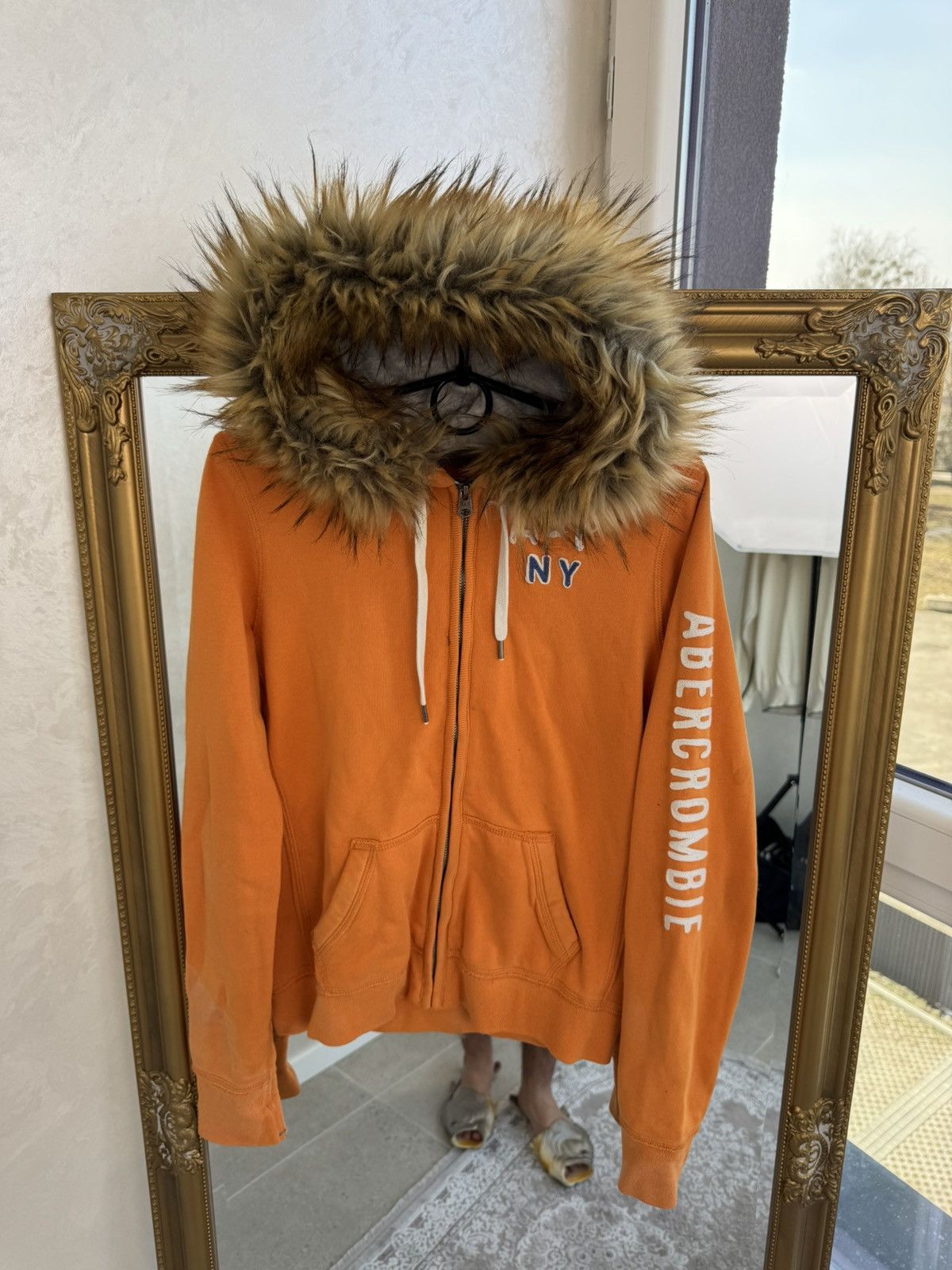 Abercrombie & Fitch Vtg Y2K If6was9 LGB Goa Vibe Abercrombie Fitch fur Hood Size L / US 10 / IT 46 - 2 Thumbnail