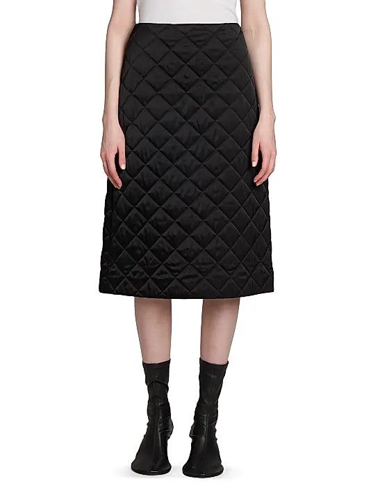 Jil Sander o1y1025 Midi Skirt in Black Size 27" / US 4 / IT 40 - 4 Thumbnail