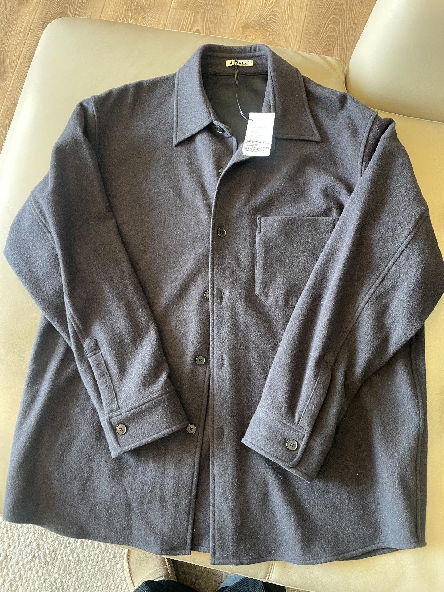 Auralee AURALEE Wool Flannel Shirt Jacket Size US XL / EU 56 / 4 - 3 Thumbnail