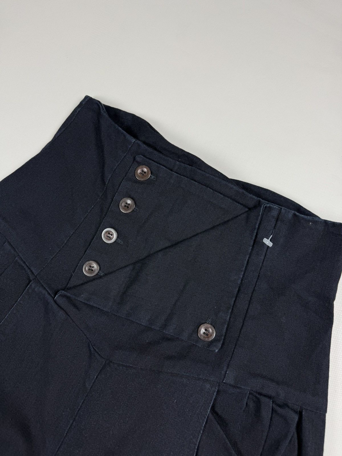 Other Burfitt Avant-Garde High Waist Buckle Back Cropped Jeans Size 30" / US 8 / IT 44 - 12 Thumbnail