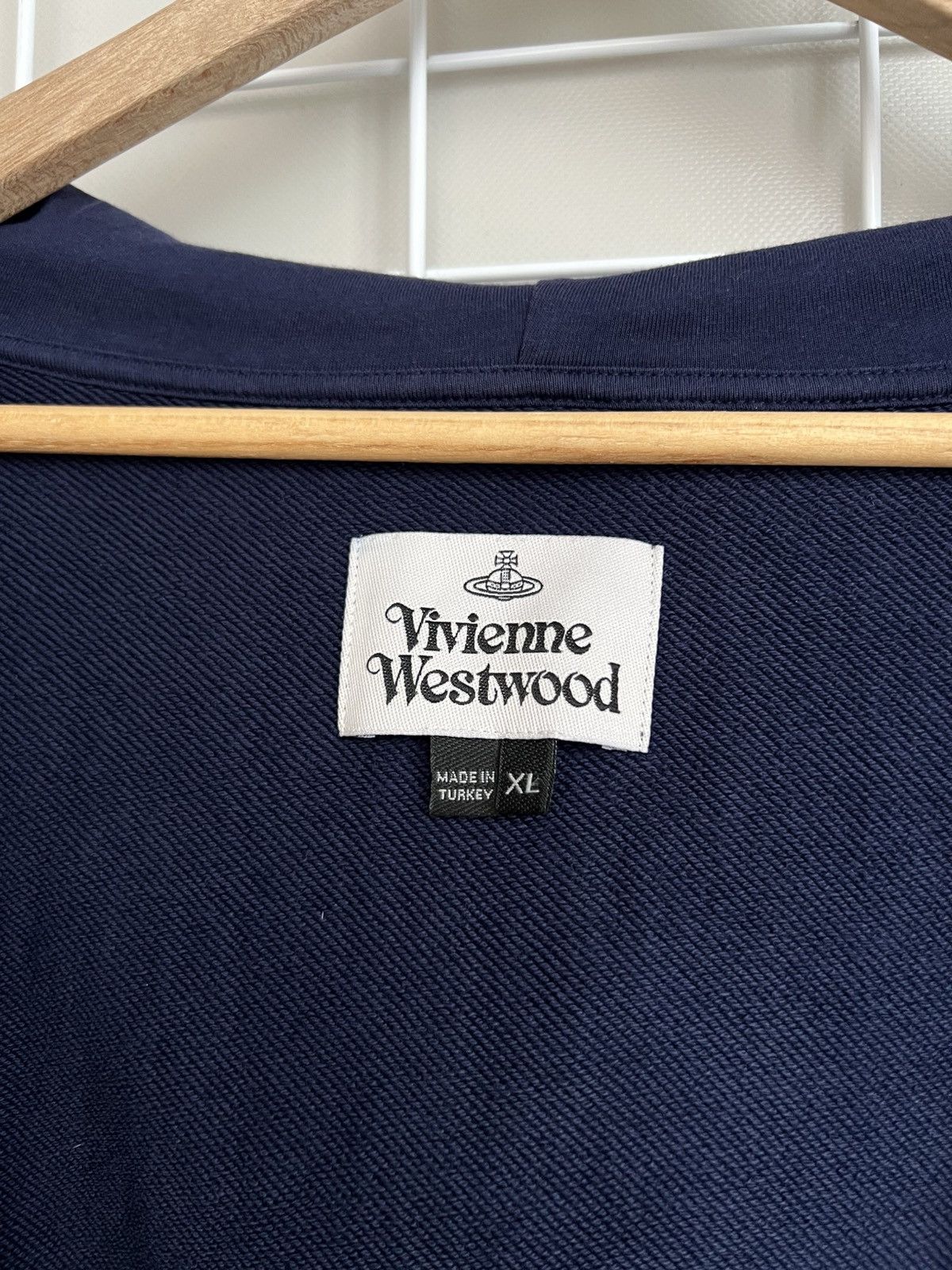 Vivienne Westwood Vivienne Westwood Orb Zip Hoodie Mens Size L/XL Embroidered Size US XL / EU 56 / 4 - 12 Thumbnail