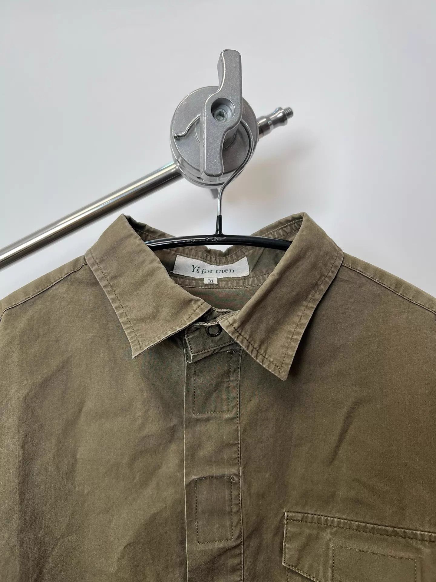Yohji Yamamoto Yohji Yamamoto YS for Man Magic Tape Half-Zip Washed Shirt Size US M / EU 48-50 / 2 - 3 Thumbnail