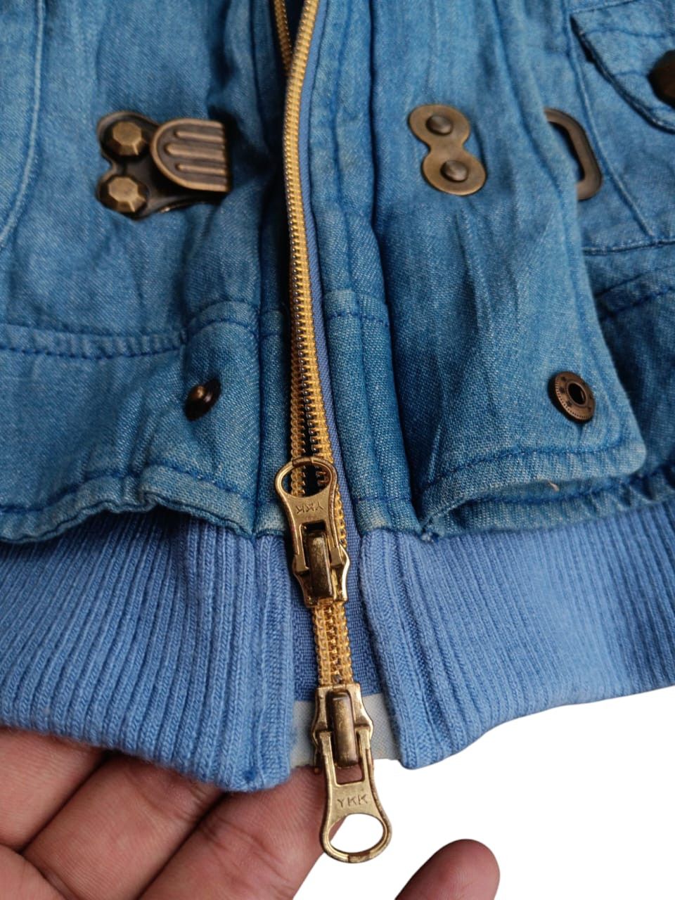 Japanese Brand Natural fit fur raccoon denim ifsixwasnine style jacket Size US M / EU 48-50 / 2 - 4 Thumbnail