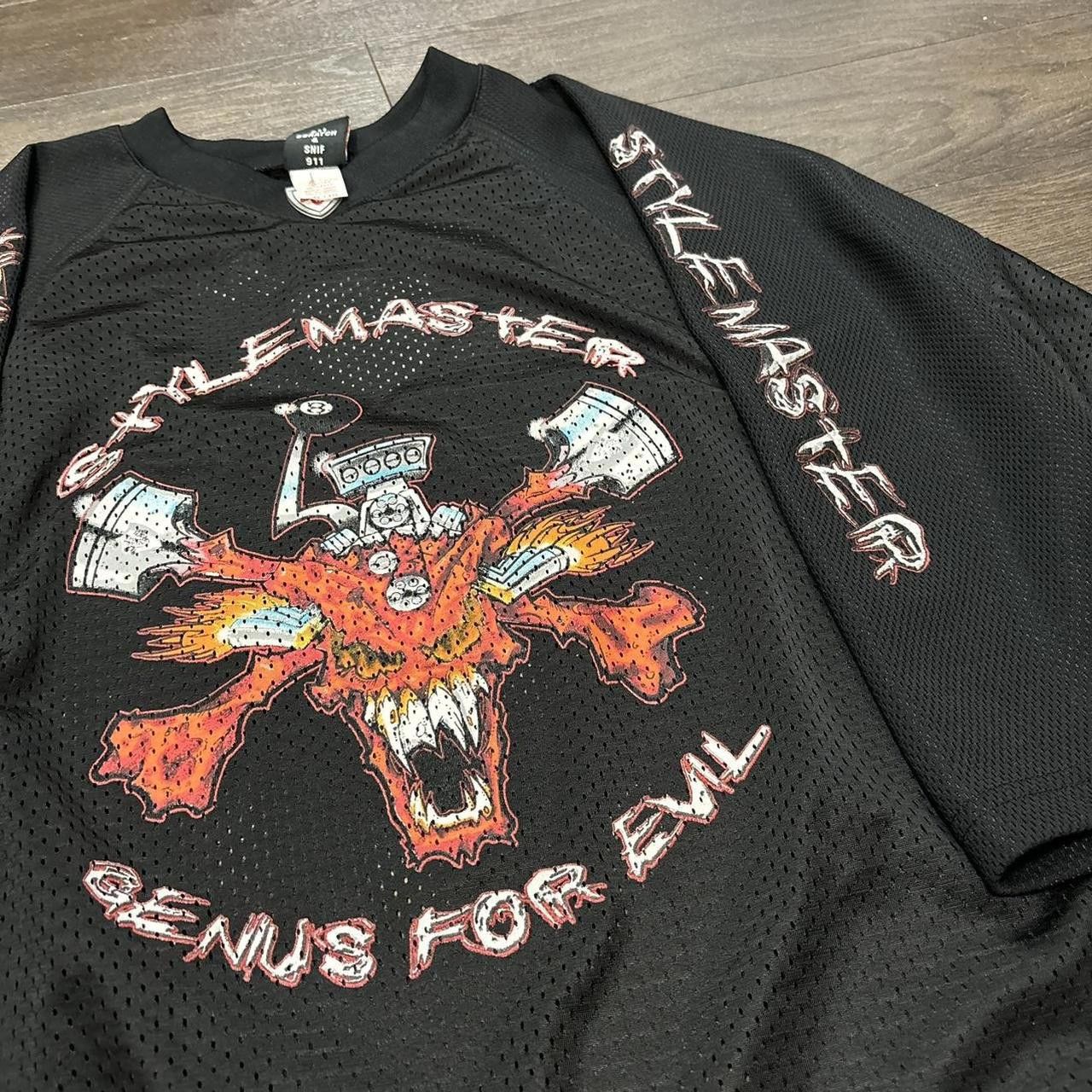 Designer vintage stylemaster genius for evil jersey t shirt 00s y2k L Size US L / EU 52-54 / 3 - 1 Thumbnail