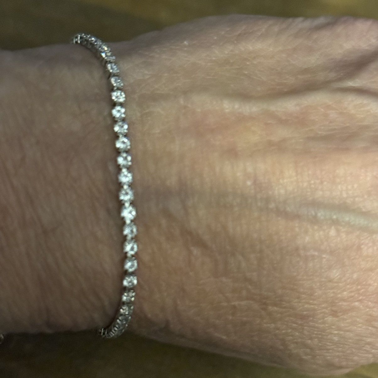 Other Silver tone dainty tennis bolo bracelet Size ONE SIZE - 3 Thumbnail