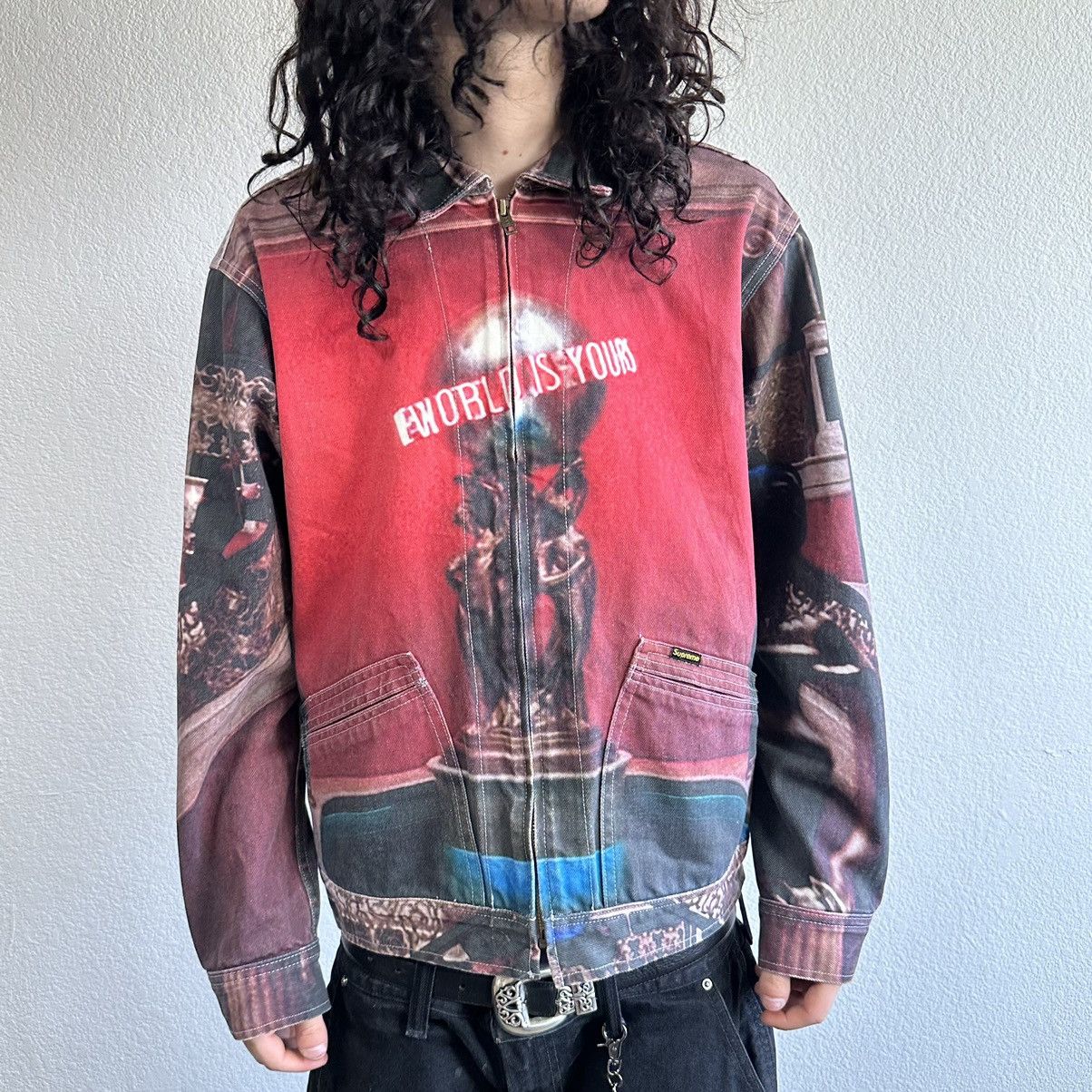 Supreme Supreme Accent Brushed Zip Up Hooded Sweater | Grailed