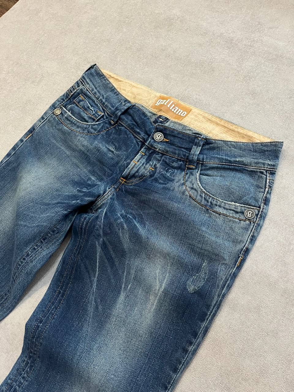John Galliano John Galliano Jeans Pants Logo Light Blue Straight Mid Rise Size 32" / US 10 / IT 46 - 2 Thumbnail