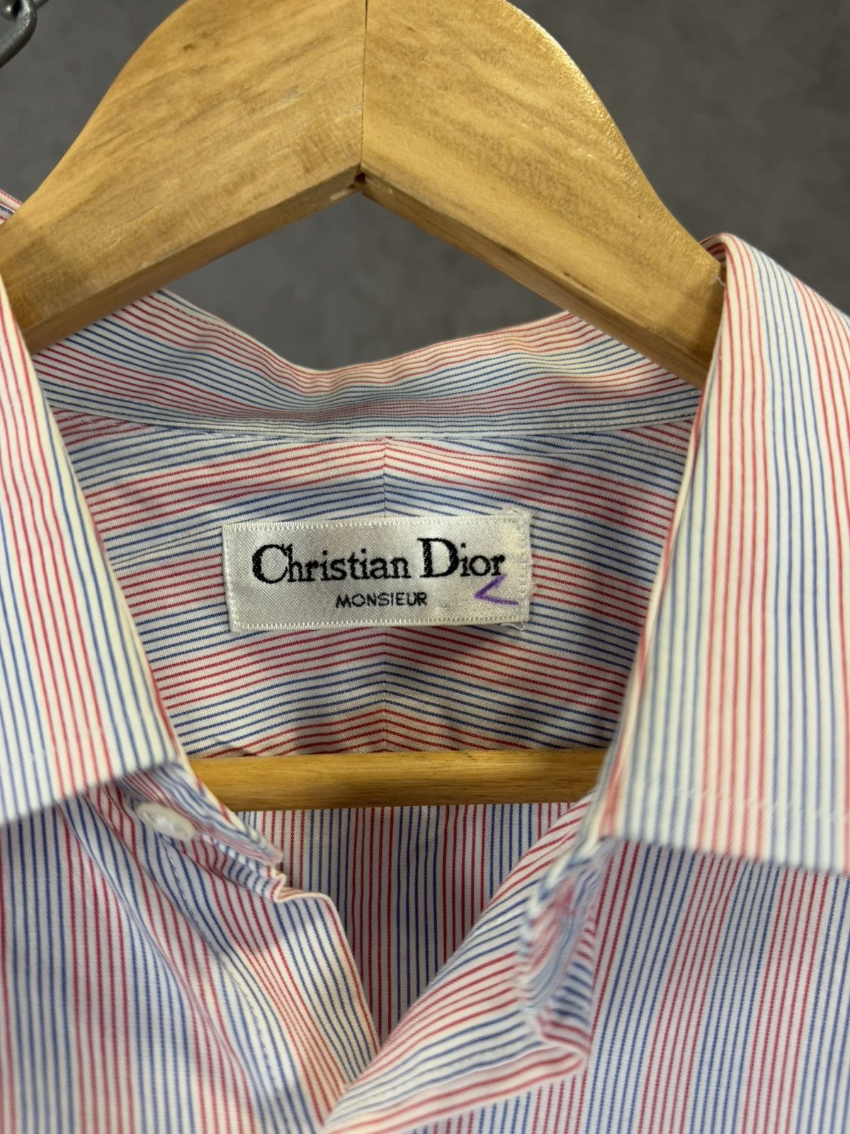 Christian Dior Monsieur Christian Dior Monsieur vintage designer striped shirt Size US L / EU 52-54 / 3 - 4 Thumbnail