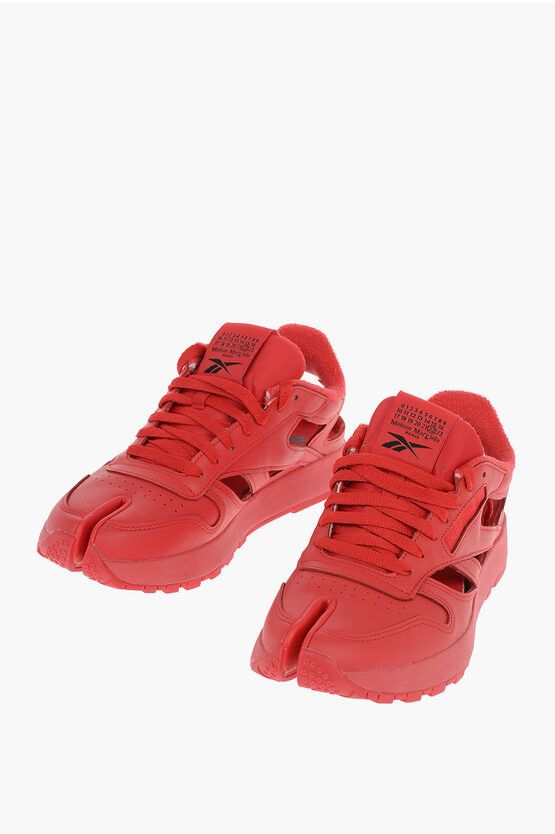 Maison Margiela × Reebok Maison Margiela Reebok Men's Leather Project TABI Sneakers with Cutout Size US 10 / EU 43 - 1 Thumbnail