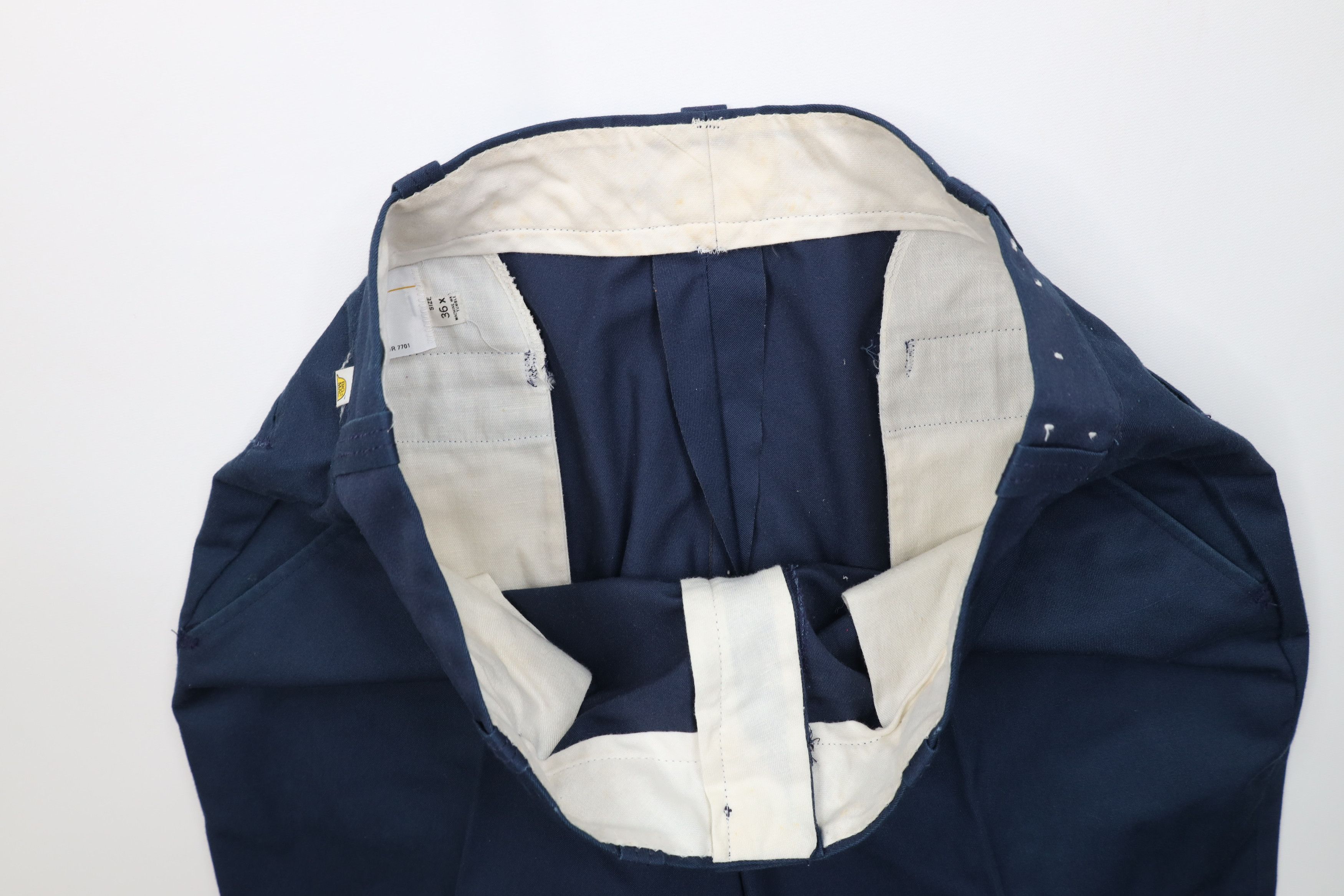 Big Mac Vintage 70s Big Mac Workwear Wide Leg Chino Pants Blue USA Size US 36 / EU 52 - 8 Thumbnail