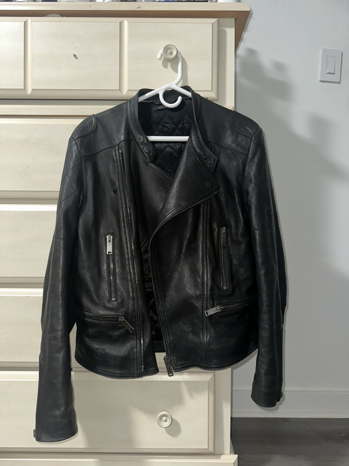 Gucci 2000s Gucci Tom Ford Moto Black Calfskin Leather Jacket Size US M / EU 48-50 / 2 - 7 Thumbnail
