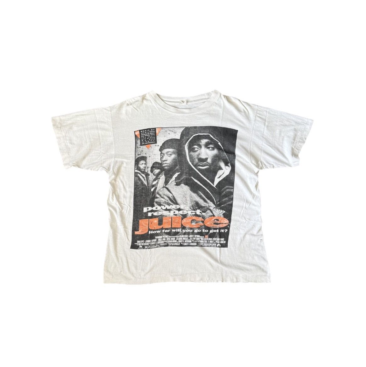 Vintage TUPAC JUICE 1992 VINTAGE T-SHIRT RARE Size US XL / EU 56 / 4 - 1 Thumbnail