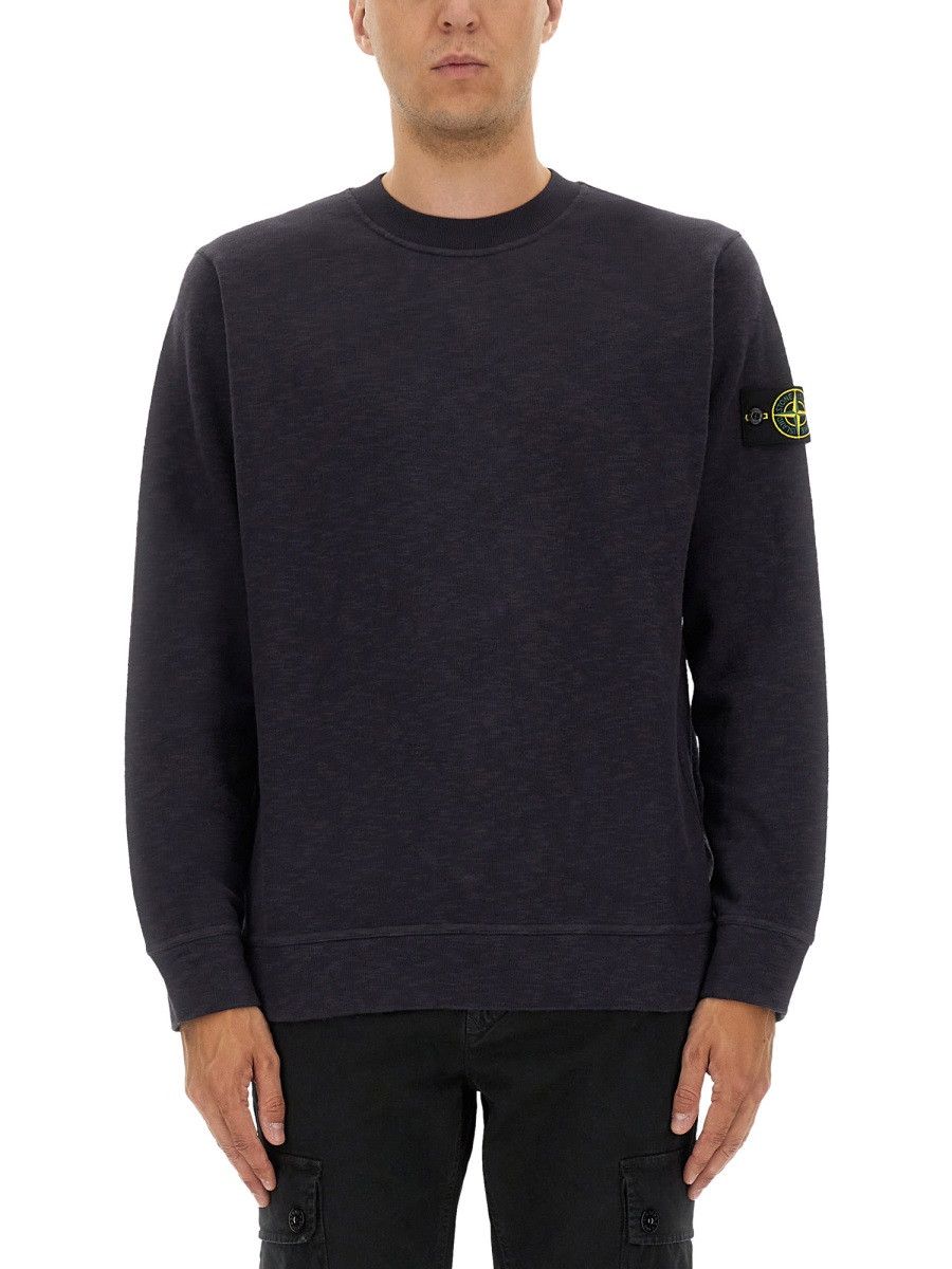 Stone Island STONE ISLAND COTTON SWEATSHIRT - CHARCOAL Size US XL / EU 56 / 4 - 1 Thumbnail