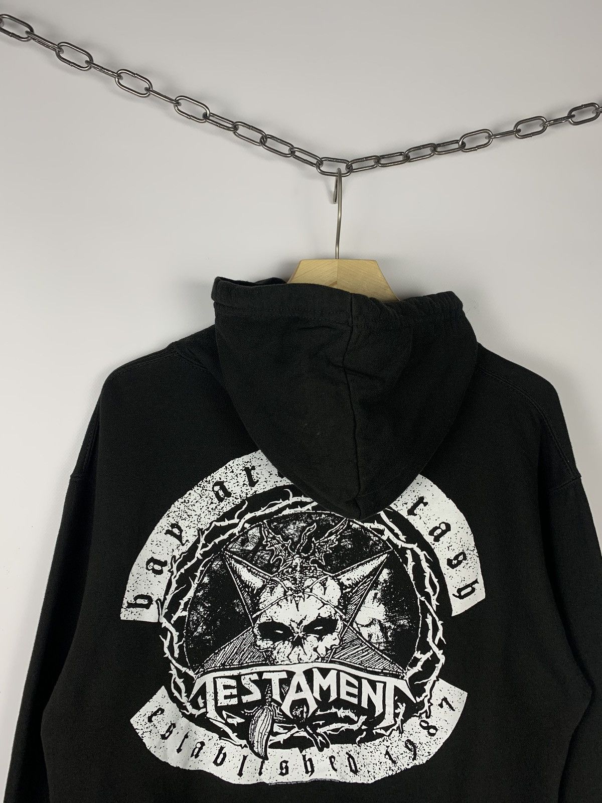 Band Tees Testament Rock Band Hoodie Promo Graphic Y2K Black Size M Size US M / EU 48-50 / 2 - 2 Thumbnail