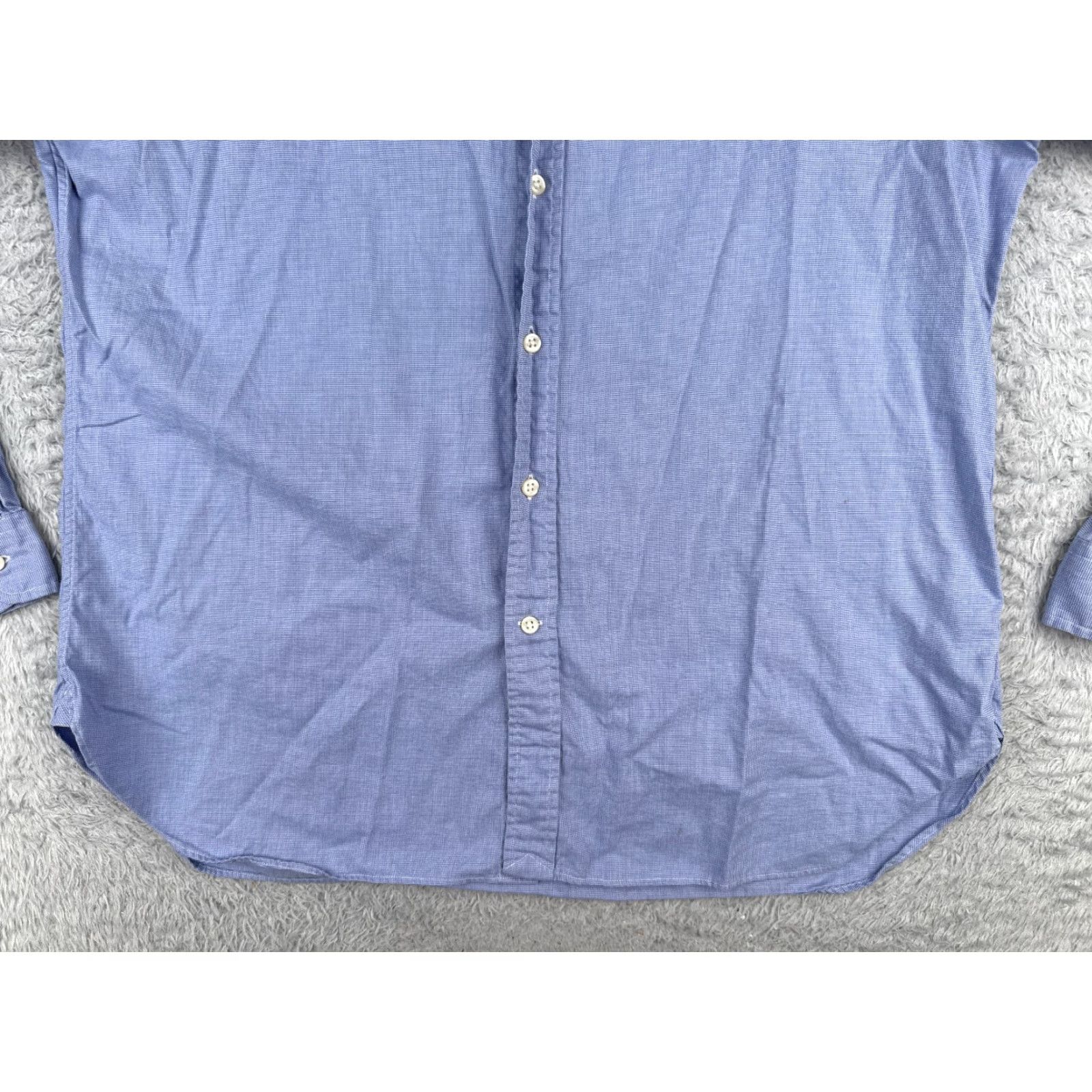Polo Ralph Lauren Polo Ralph Lauren Shirt Men 16.5 Blue Button-Up 100% Cotton Long Sleeve Mens Size US L / EU 52-54 / 3 - 5 Thumbnail