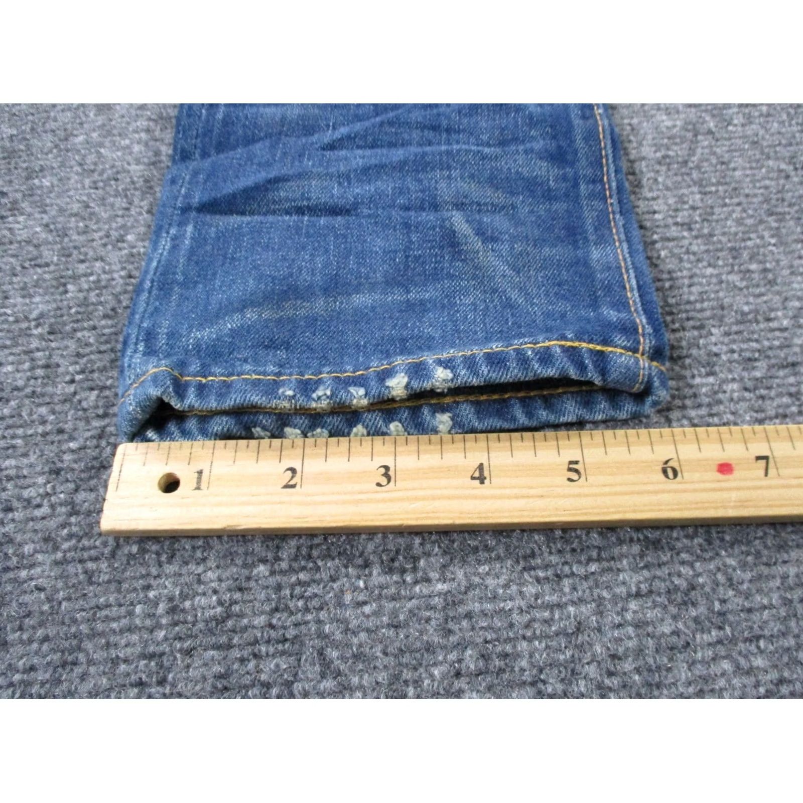 Vintage RRL Ralph Lauren Jeans Men 29 X 32 Denim Slim Straight Blue Denim Jeans Men 29 X 32, Selvedge, Regular, Button, Logo, 90s? Size US 29 - 5 Thumbnail