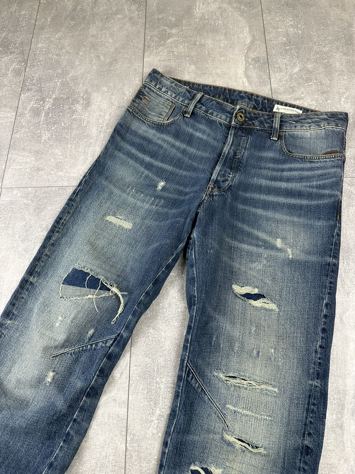 G-Star G-Star Raw 3D Relaxed Tapered Denim Jeans Pants Size US 30 / EU 46 - 8 Thumbnail