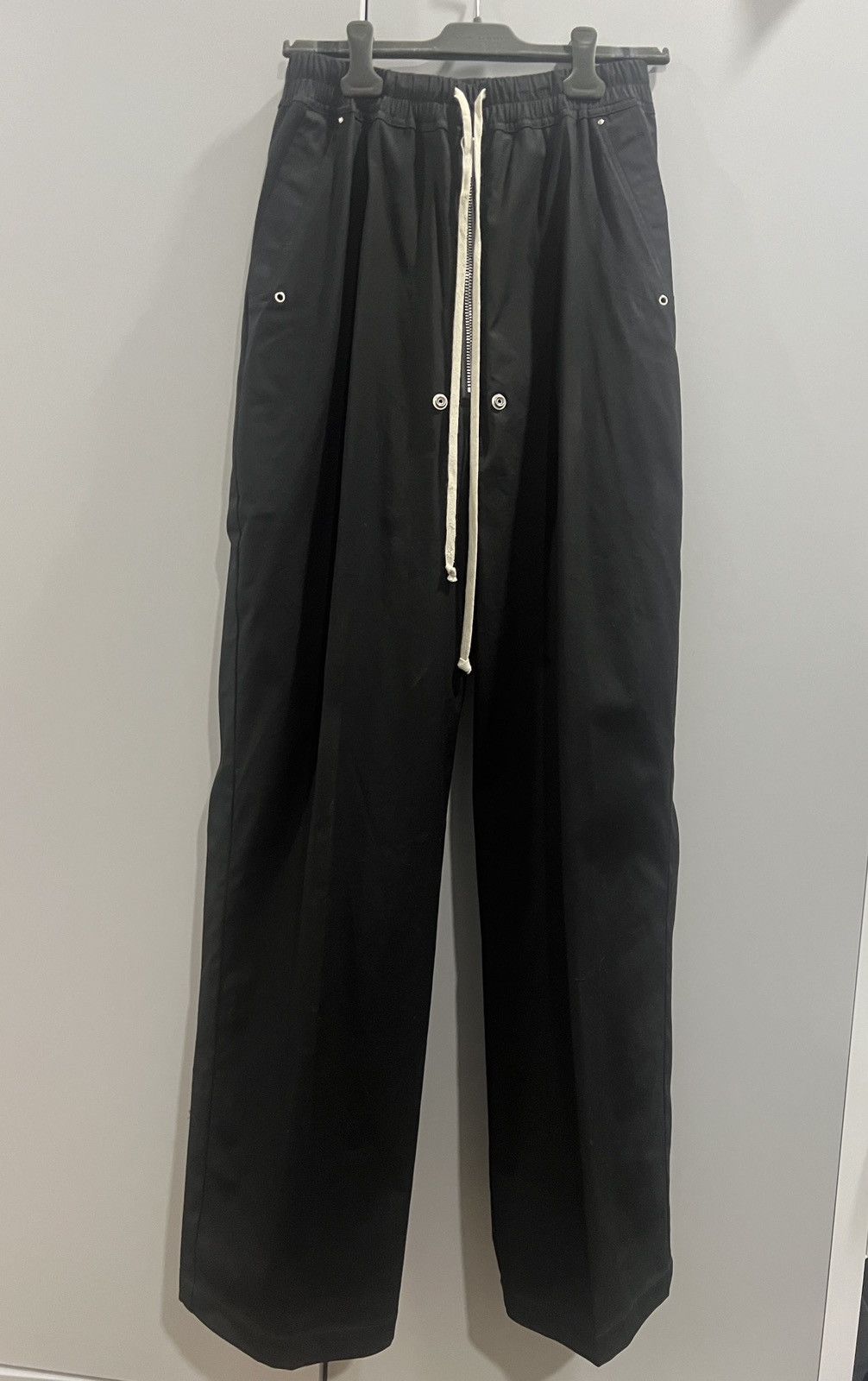 image of Rick Owens Geth Bela Pants in Black, Men's (Size 38)