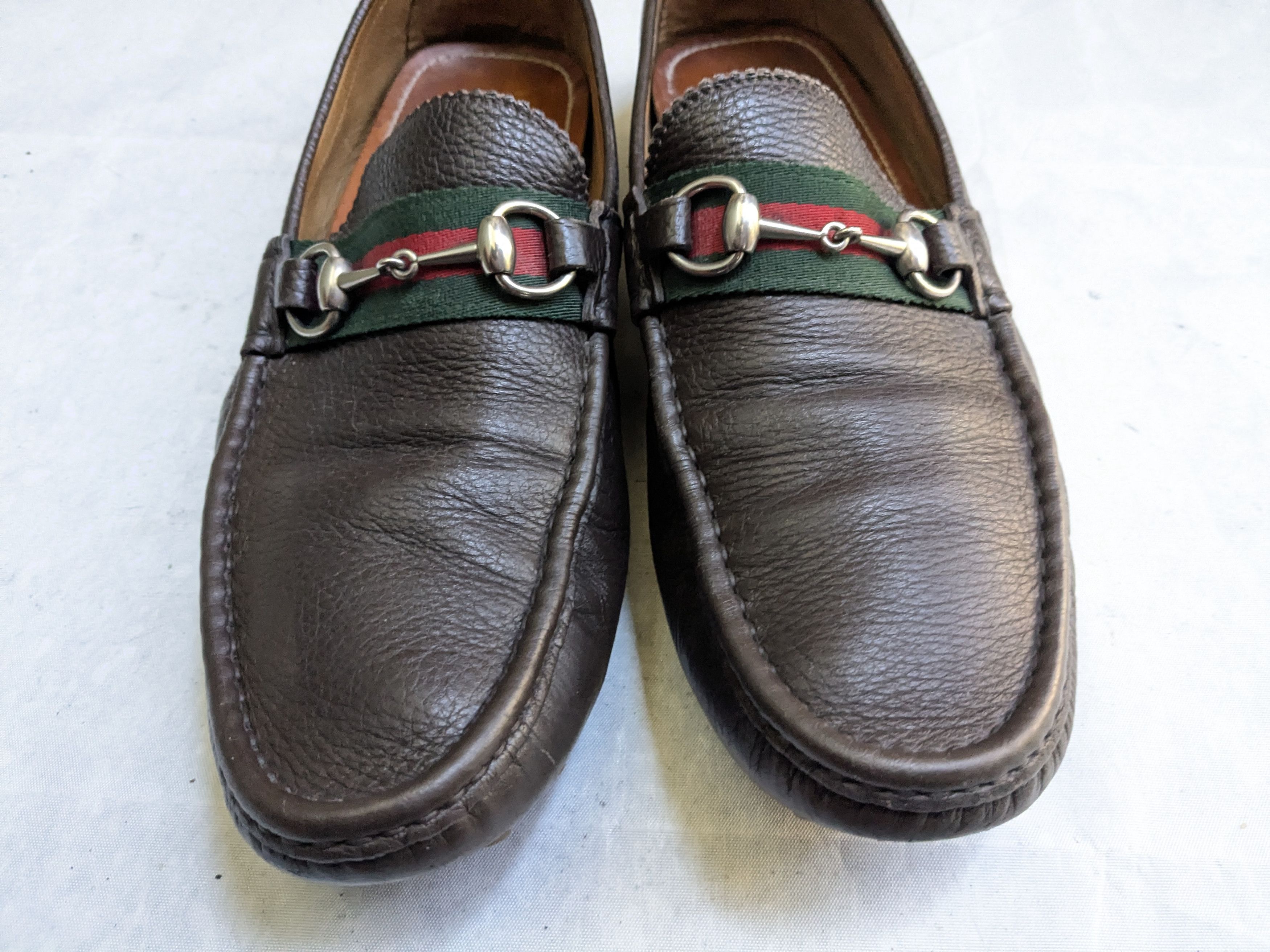 Gucci Gucci Horsebit Driving Loafers Brown 11.5 Leather Size US 11.5 / EU 44-45 - 5 Thumbnail