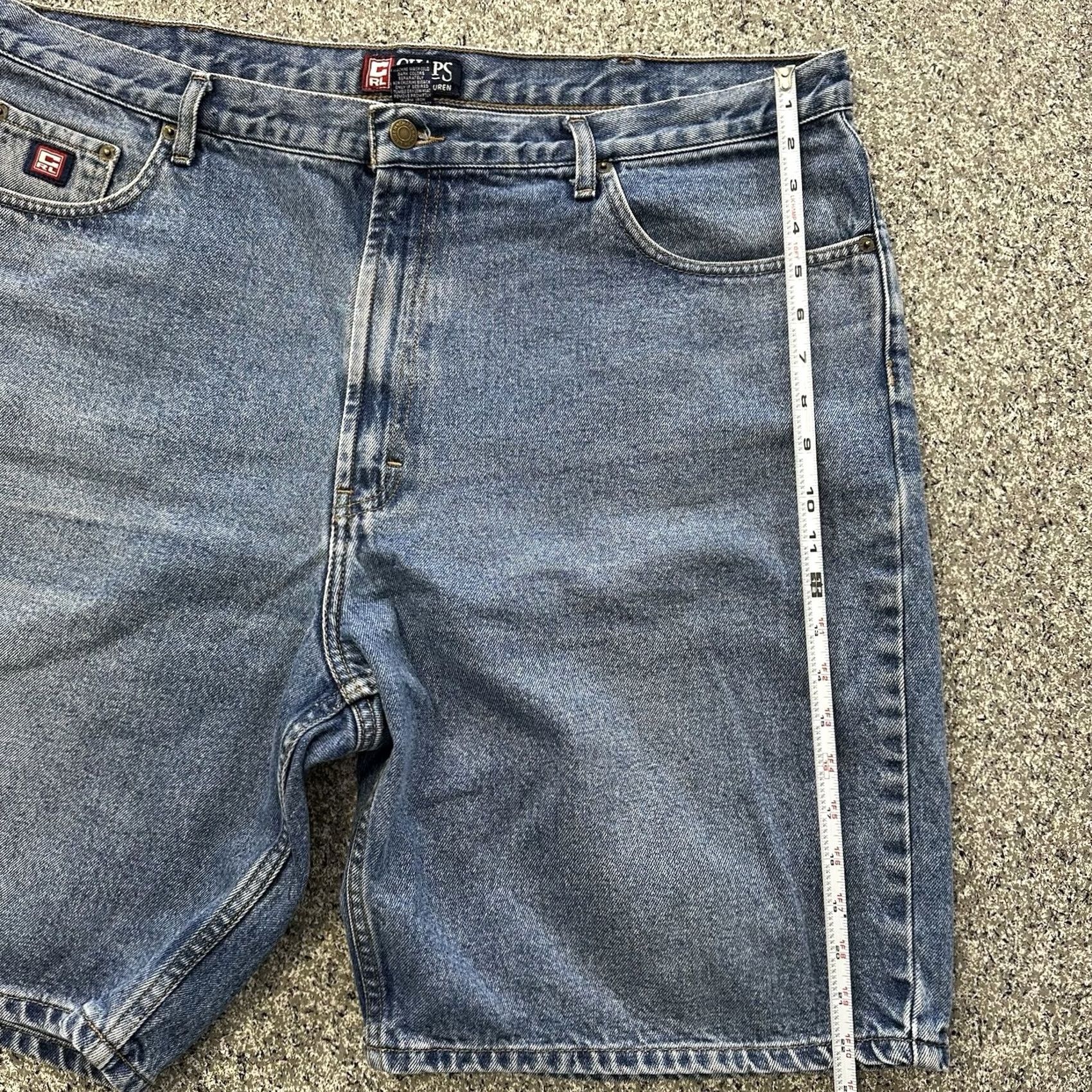 Chaps VINTAGE Chaps Jean Shorts Mens 42 90s Y2K Stone Wash 10” Jorts Blue Denim Casual 5-Pocket Mens XS? Size US 42 / EU 58 - 6 Thumbnail
