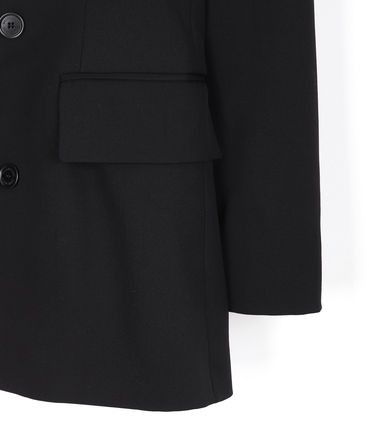Balenciaga o1mt1gz1024 Slim Fit DB Jacket in Black Size US S / EU 44-46 / 1 - 6 Thumbnail