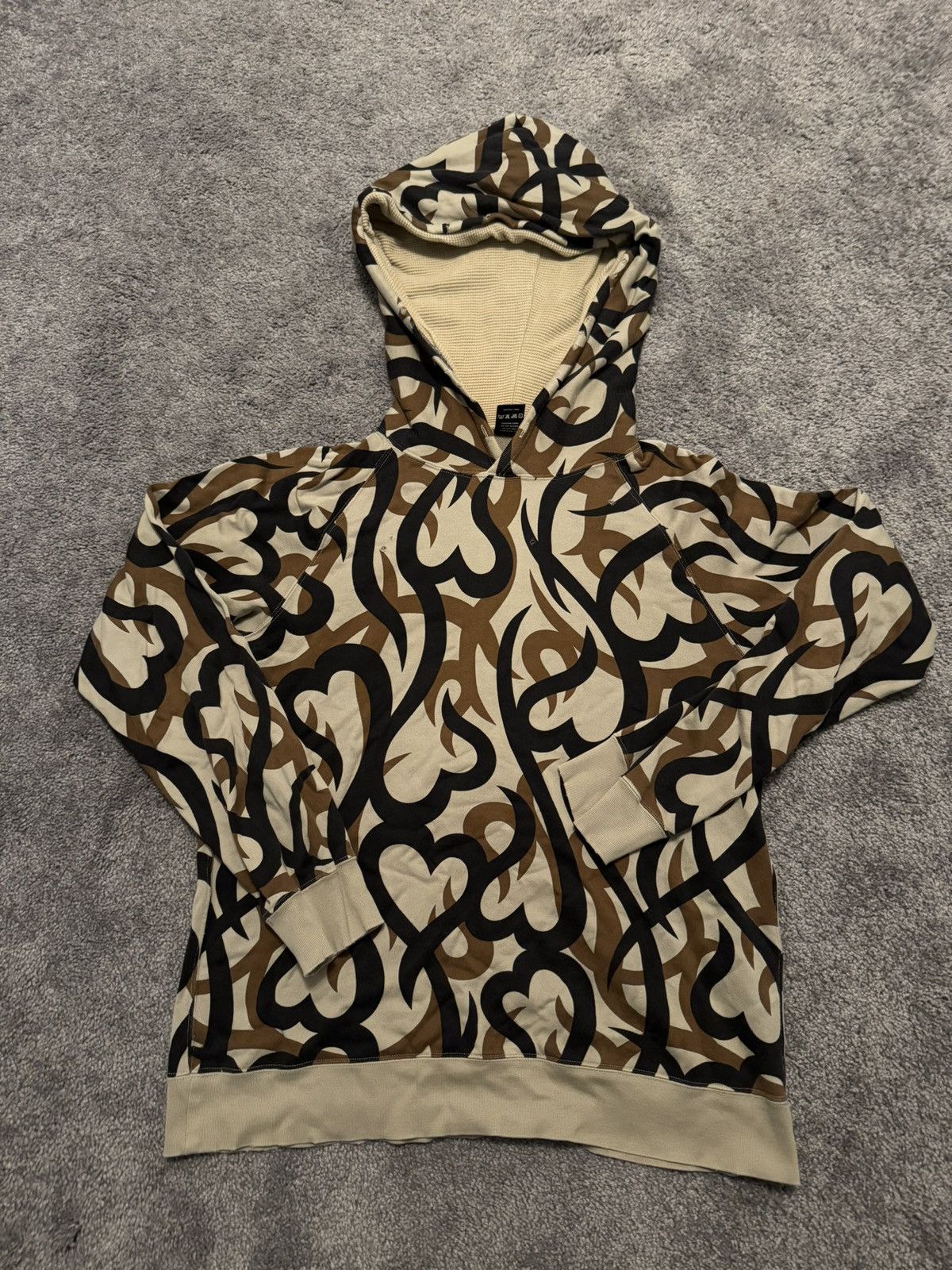 image of Number N Ine Number Nine Aw04 Tribal Hoodie in Camo, Men's (Size Large)