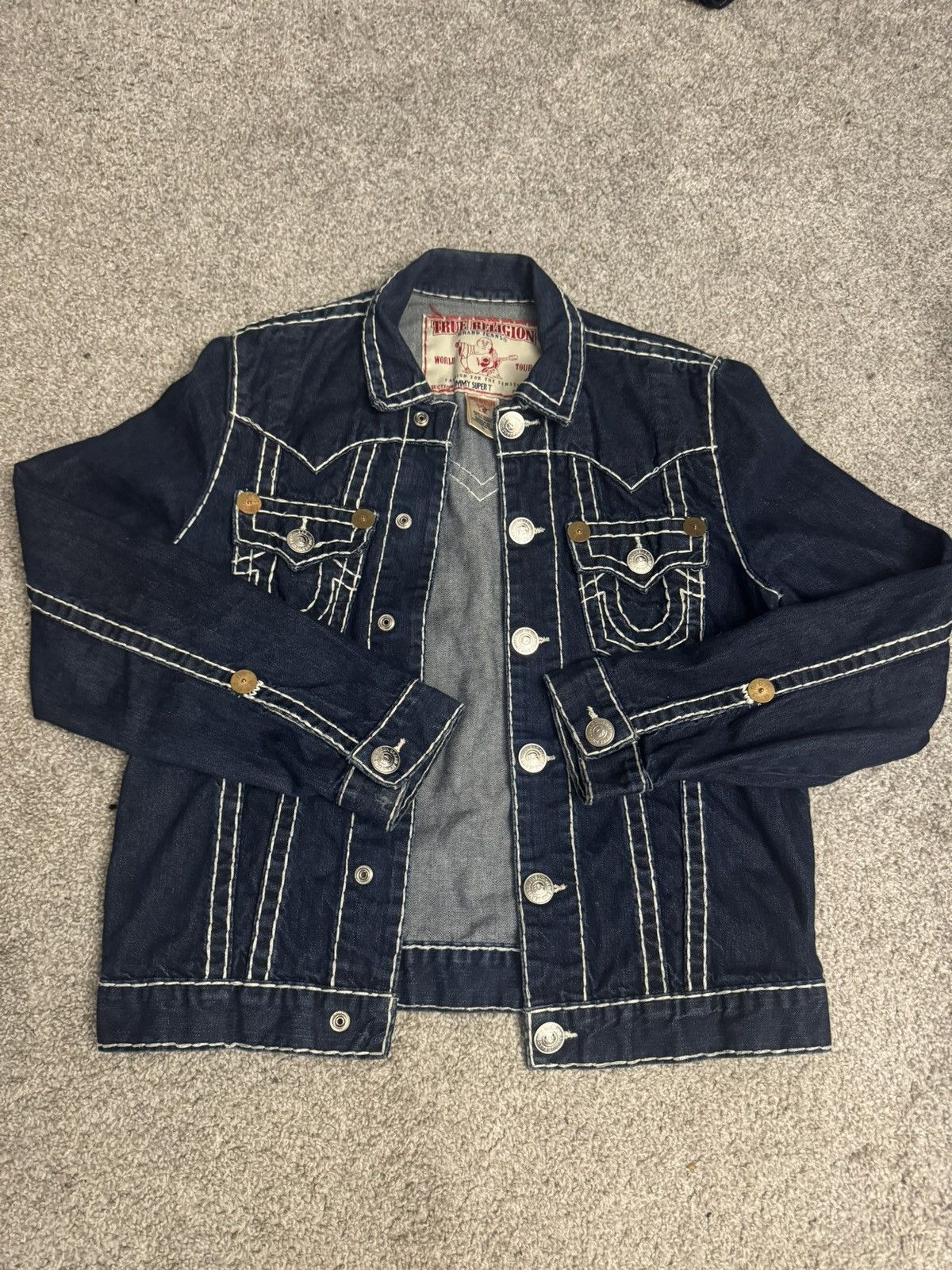 True Religion True Religion Jimmy Super T Denim Jacket | Grailed
