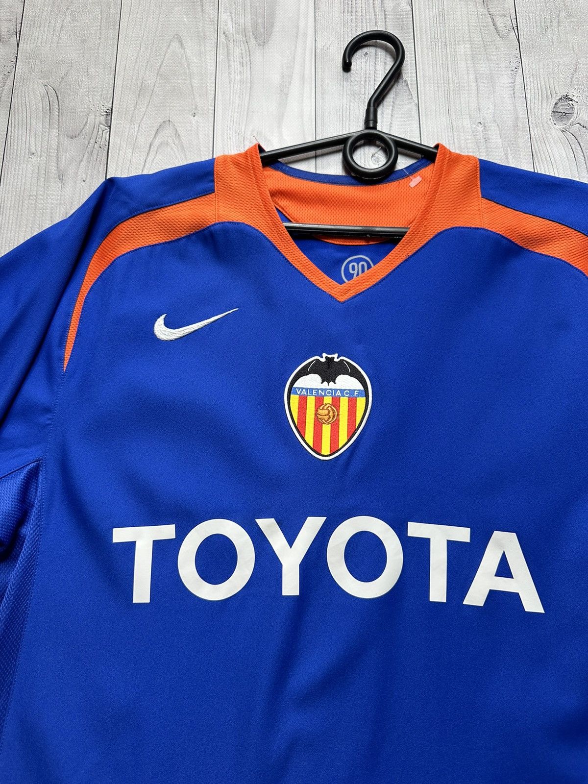 Nike × Vintage Vintage Nike Valencia soccer jersey size M blue Toyota rare Size US M / EU 48-50 / 2 - 4 Thumbnail