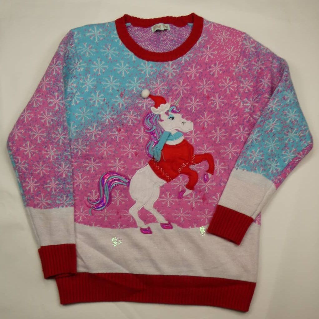 Other Holiday Hype Christmas sweater, Unicorn, Large, New Size L / US 10 / IT 46 - 1 Thumbnail