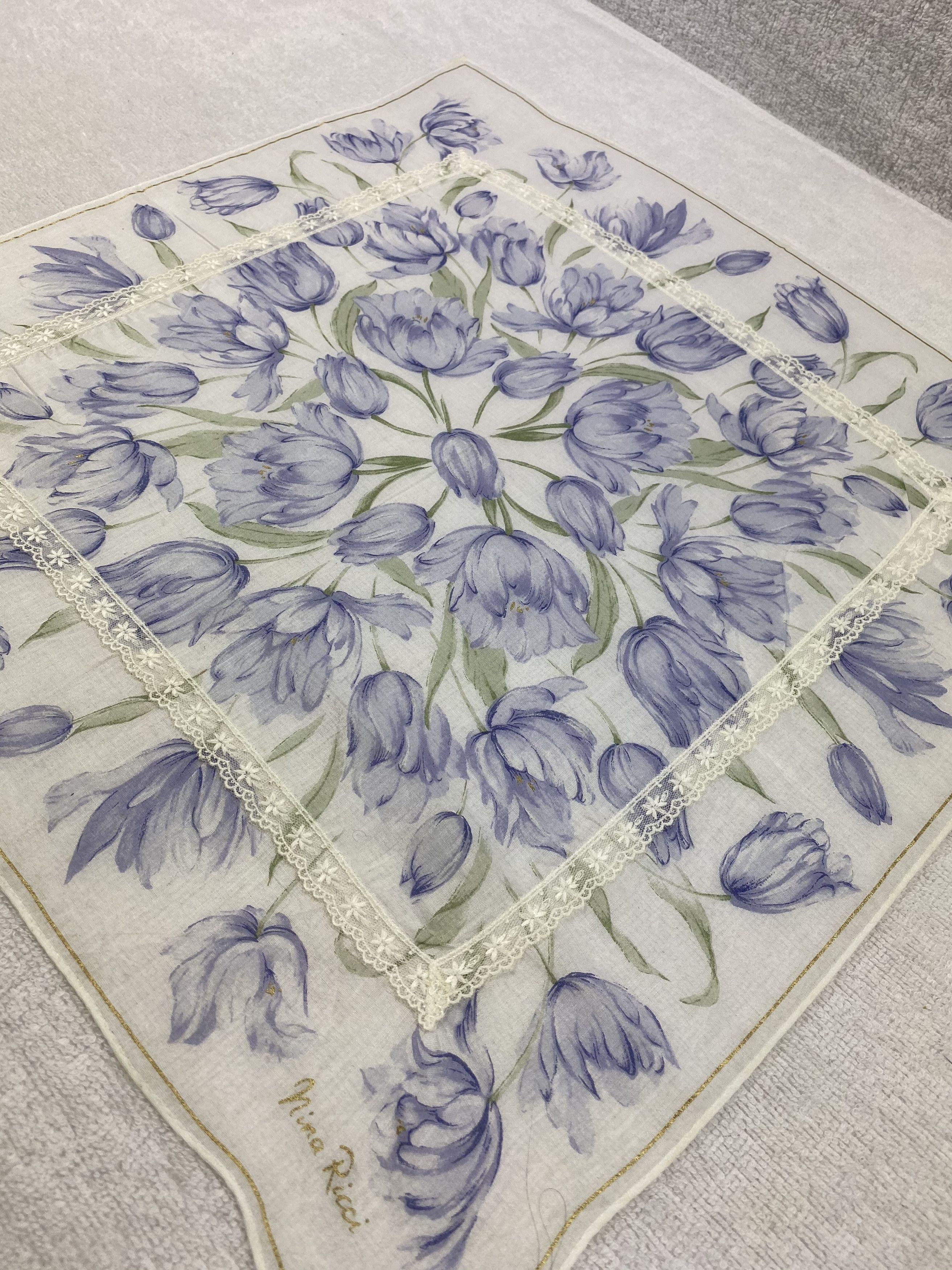 Nina Ricci × Vintage Nina Ricci Handkerchief / Bandana / Neckerchief Size ONE SIZE - 4 Thumbnail