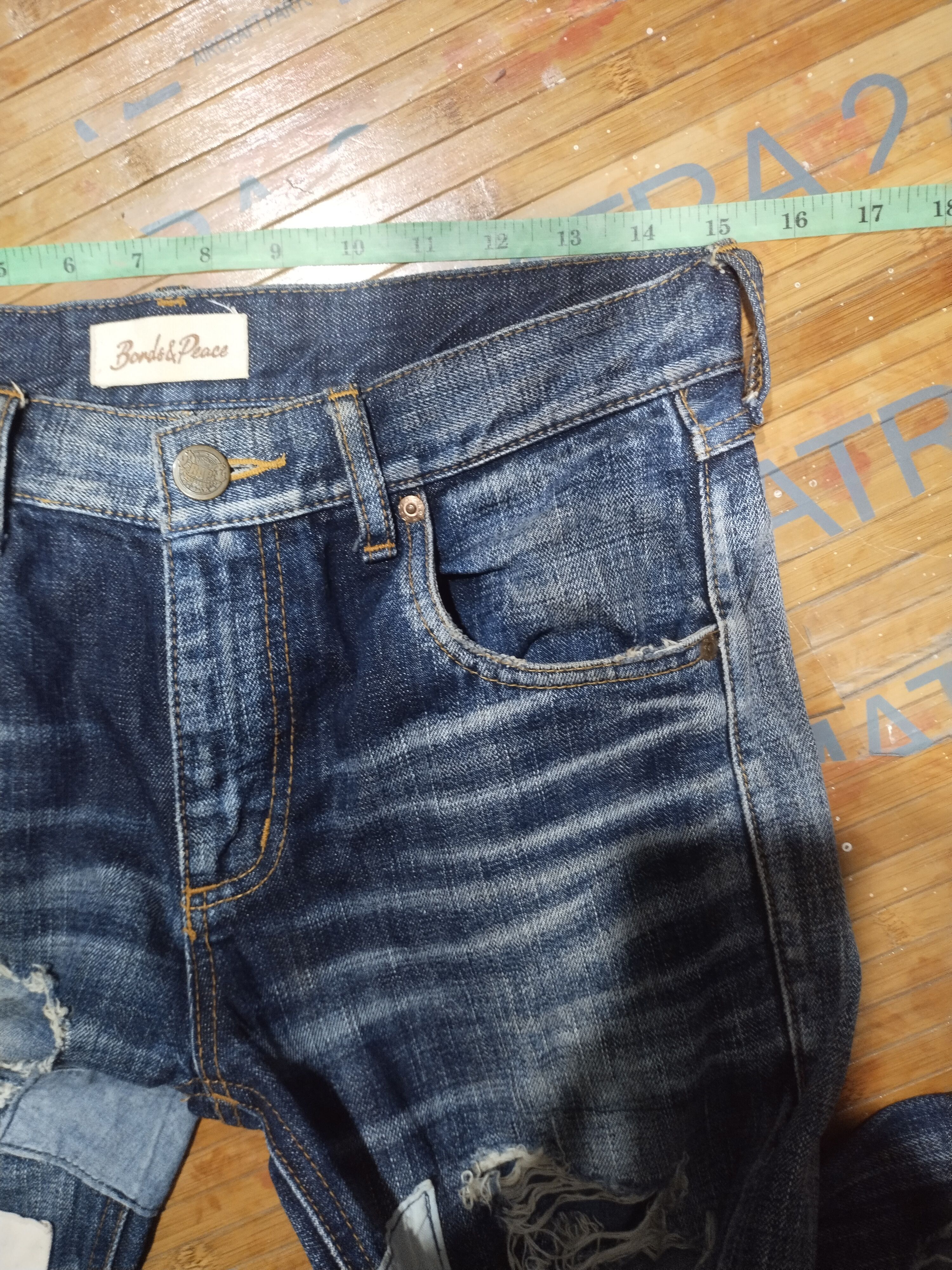 Japanese Brand × Vintage Jeans Bonds And Pesce /American Vintage Since 1922 Size US 30 / EU 46 - 4 Thumbnail