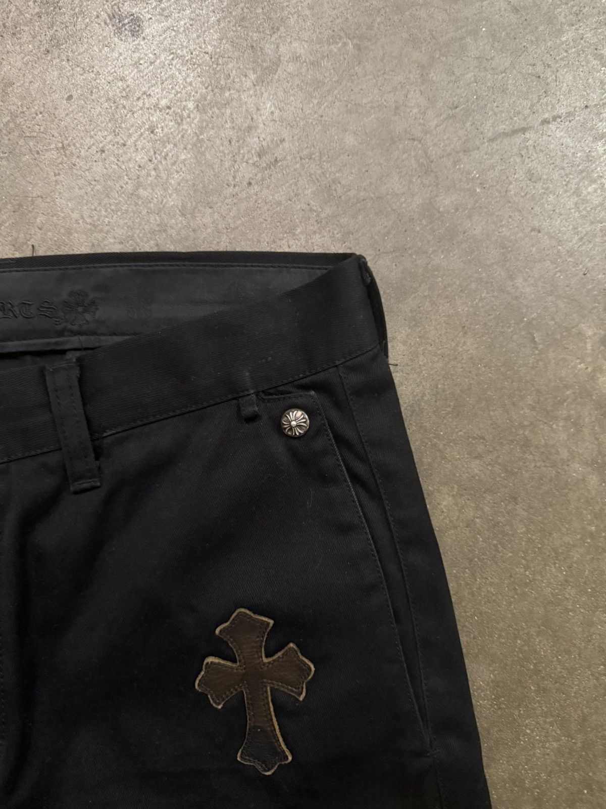 Chrome Hearts Chrome Hearts Cross Patch Chinos Size US 33 - 3 Thumbnail