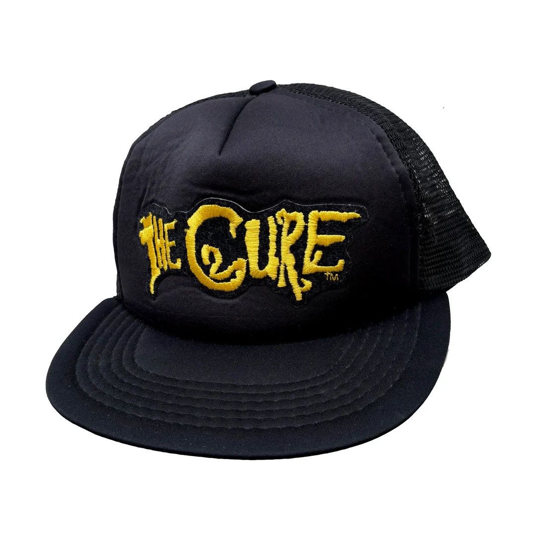 Band Tees The Cure 1980 80s Vintage Band Logo Merch Trucker Mesh Cap Size ONE SIZE - 1 Thumbnail