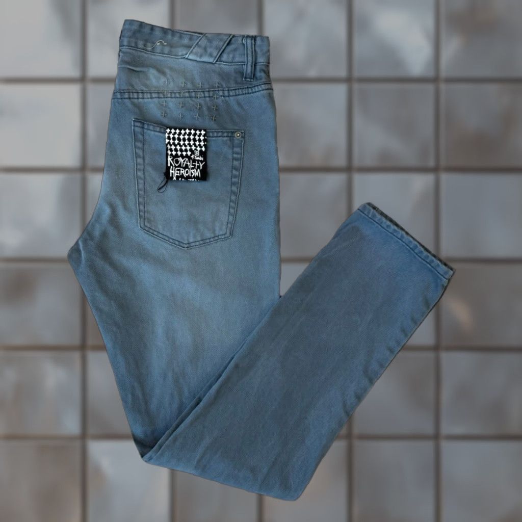 Ksubi Ksubi Jeans 34 Slim Taper Denim 5-Pocket Mens Blue Vintage No Size US 34 / EU 50 - 1 Thumbnail