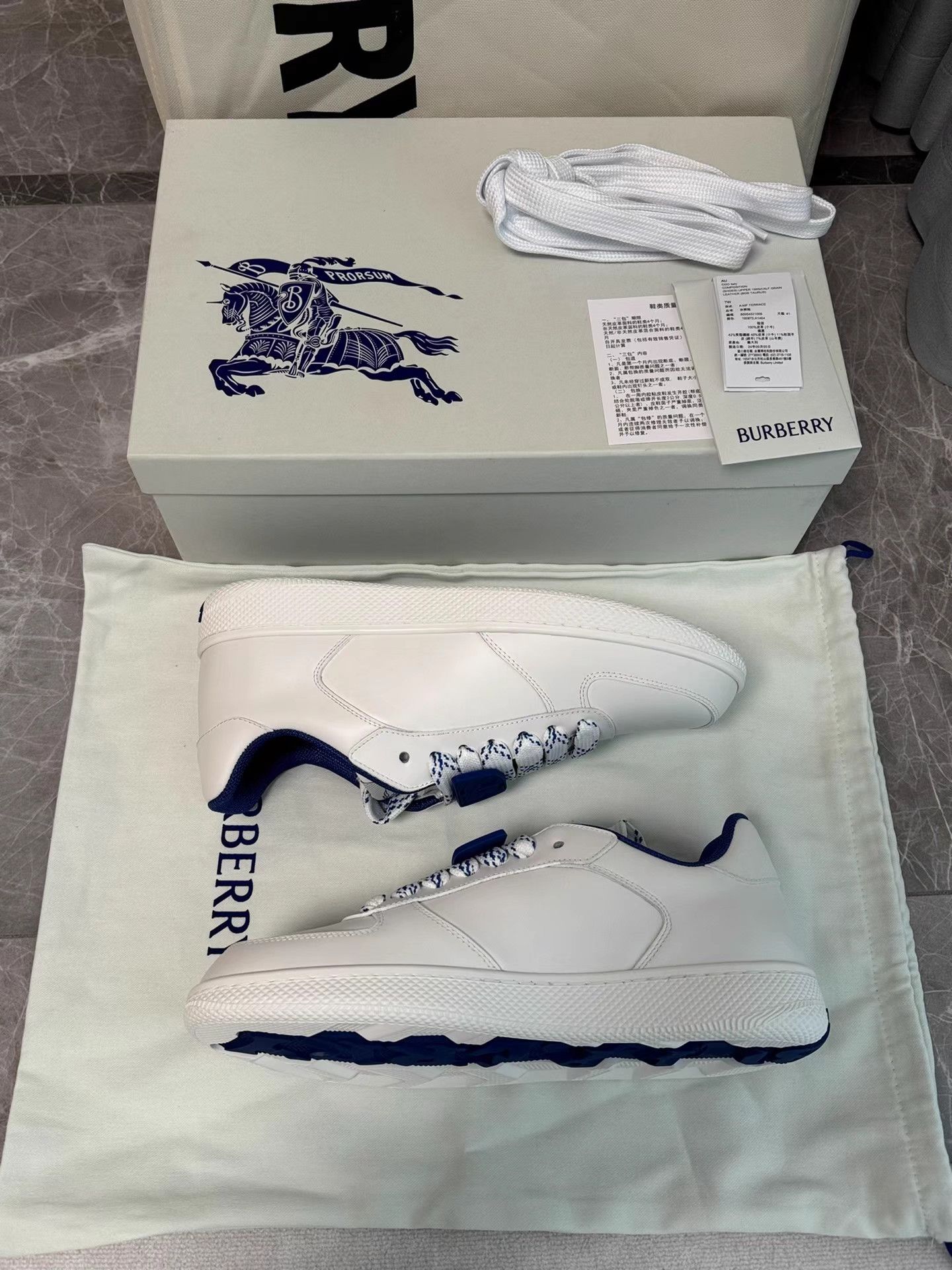 Burberry Burberry Equestrian Knight Logo Sneakers K6 Size US 8 / EU 41 - 6 Thumbnail